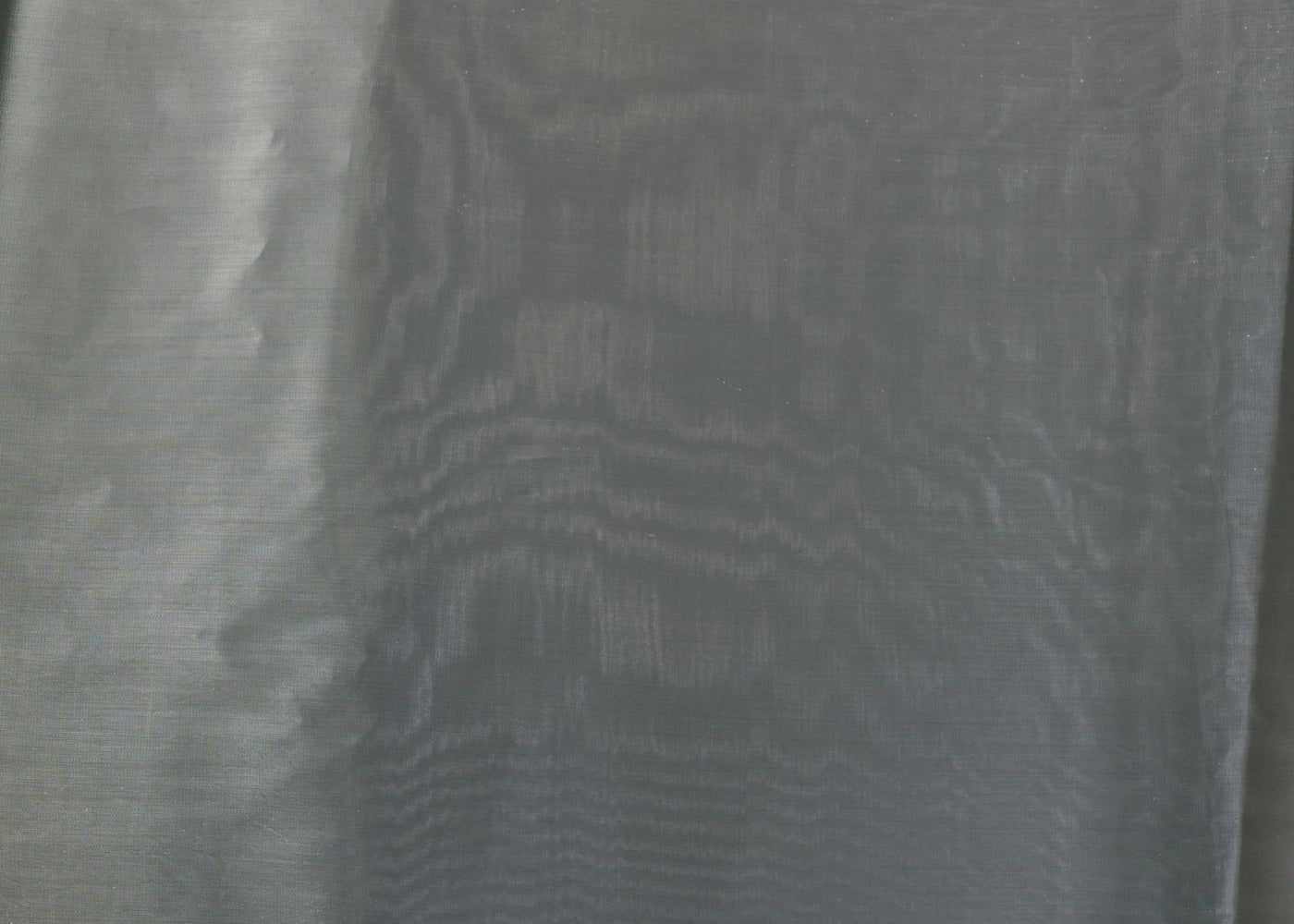 Grey coloured Organza Satin plain fabric