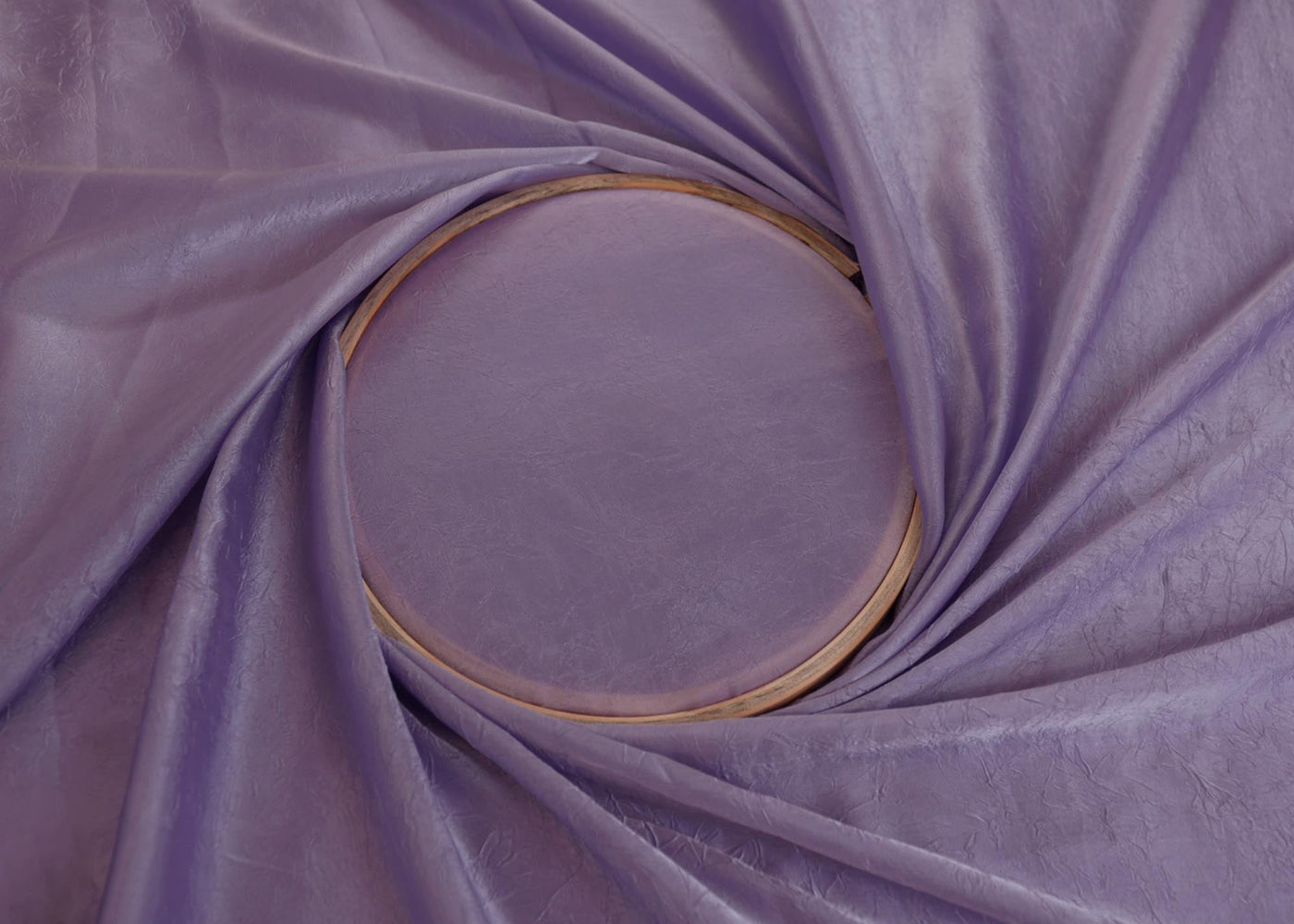 Lavender coloured silk crushed texture fabric - Paras Gallery Fabrics