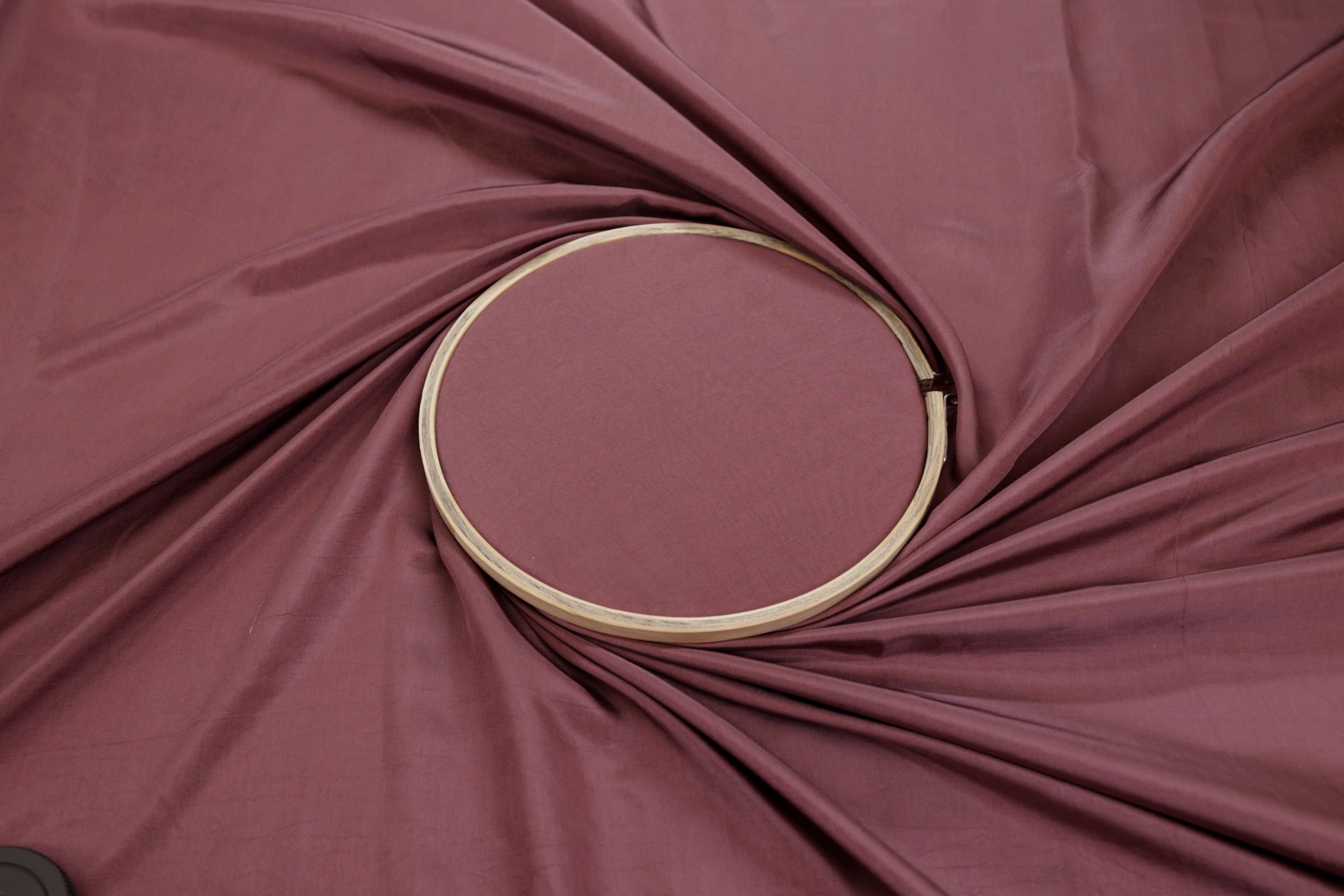 Mauve coloured  habutai silk fabric