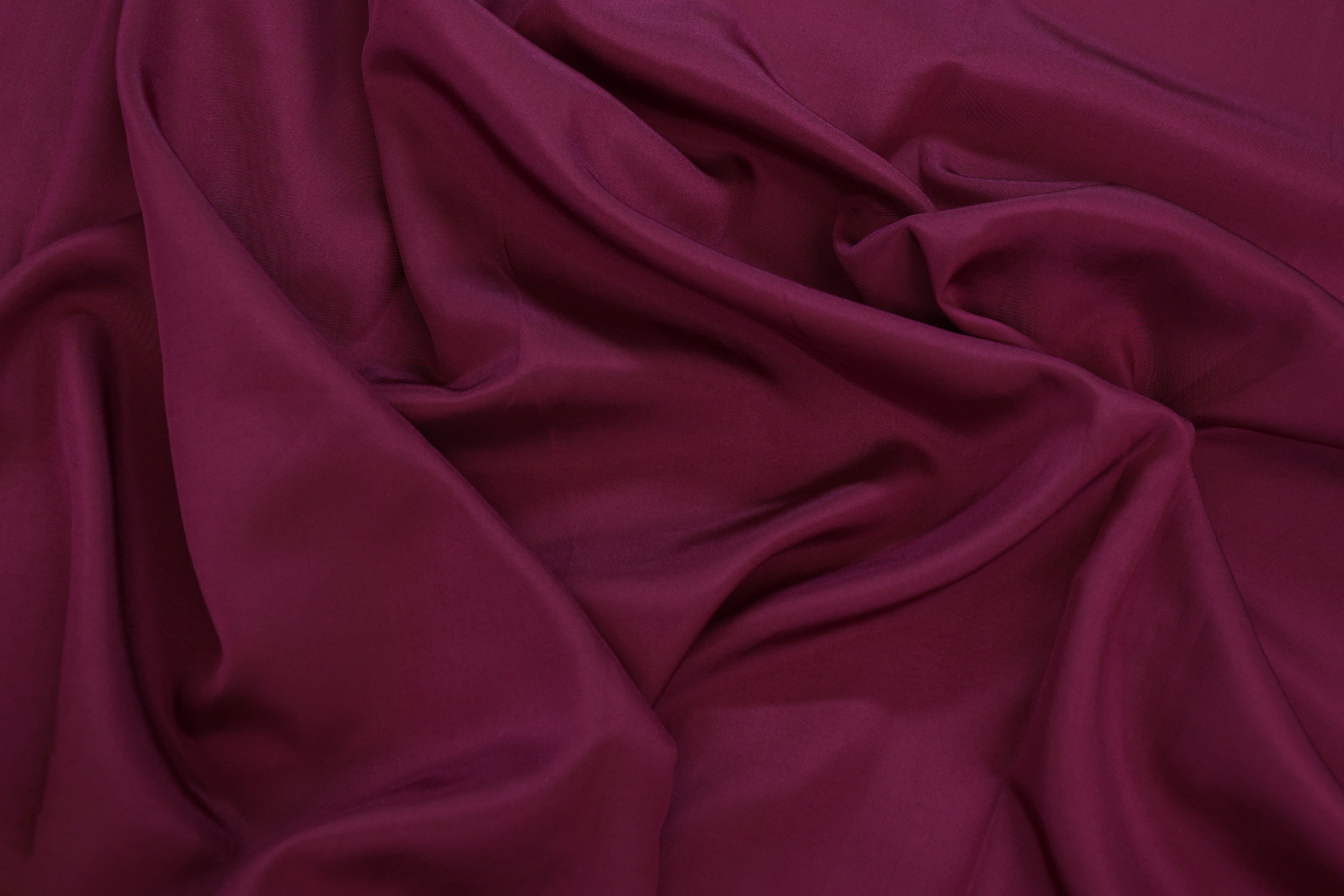 Wine coloured habutai silk fabric