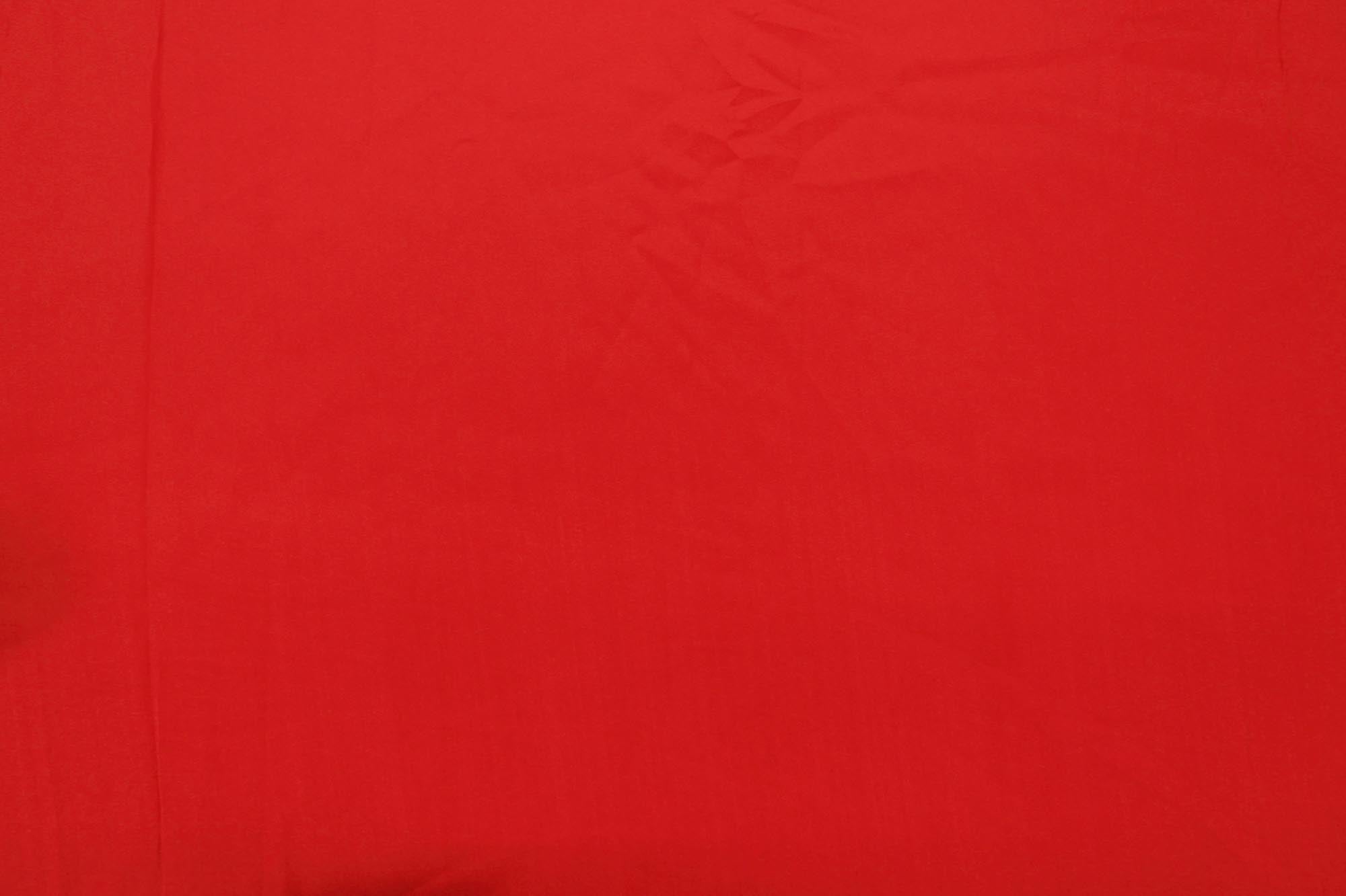 Red coloured  habutai silk fabric