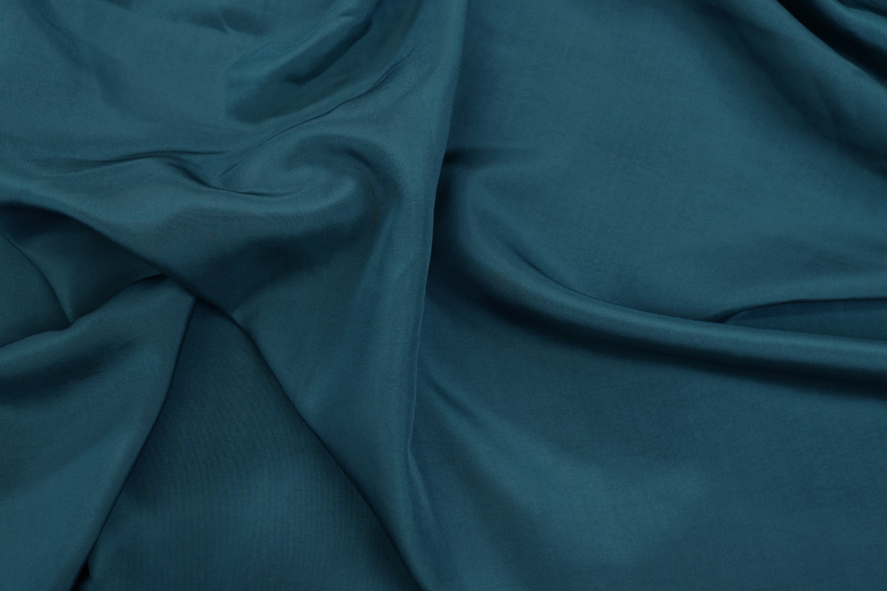 Moonlight blue coloured  habutai silk fabric