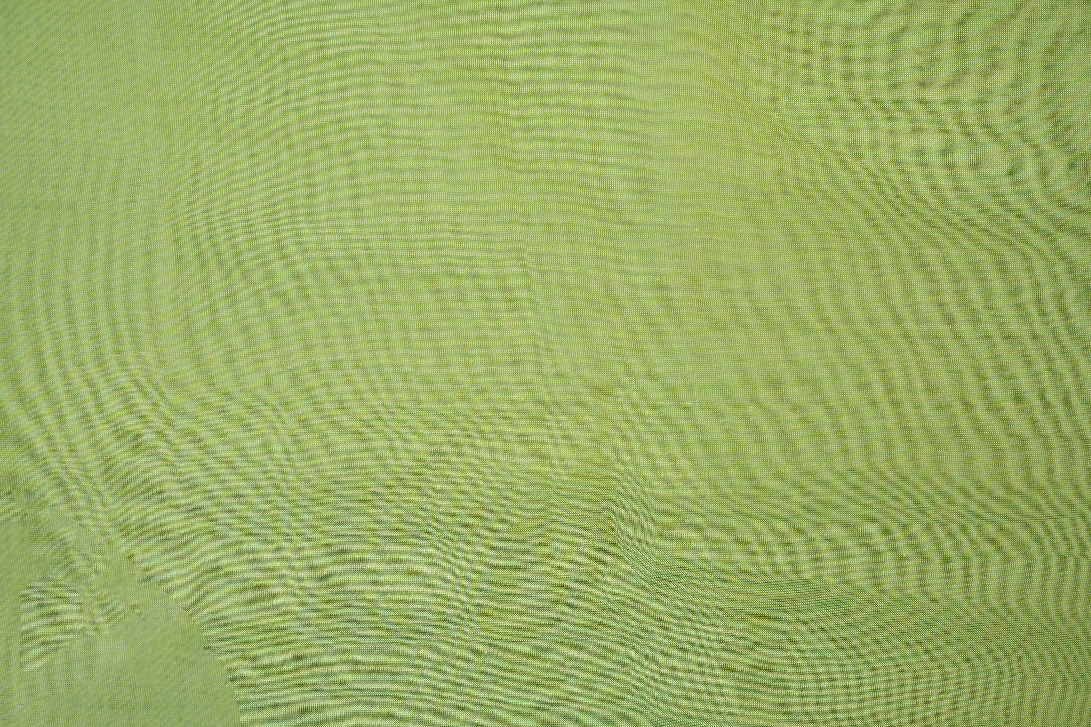 Pista green coloured Soft tissue tissue fabric with gold shimmer