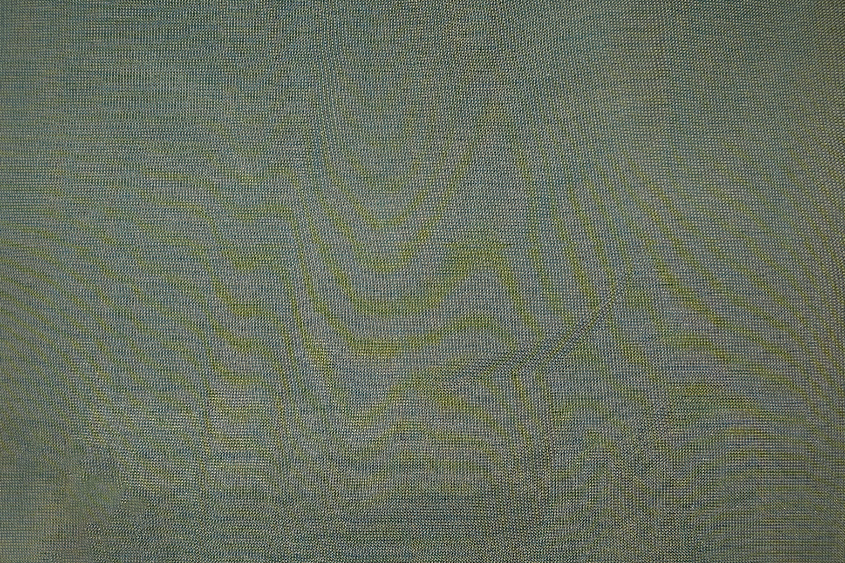 Peacock blue coloured Soft tissue tissue fabric with silver shimmer