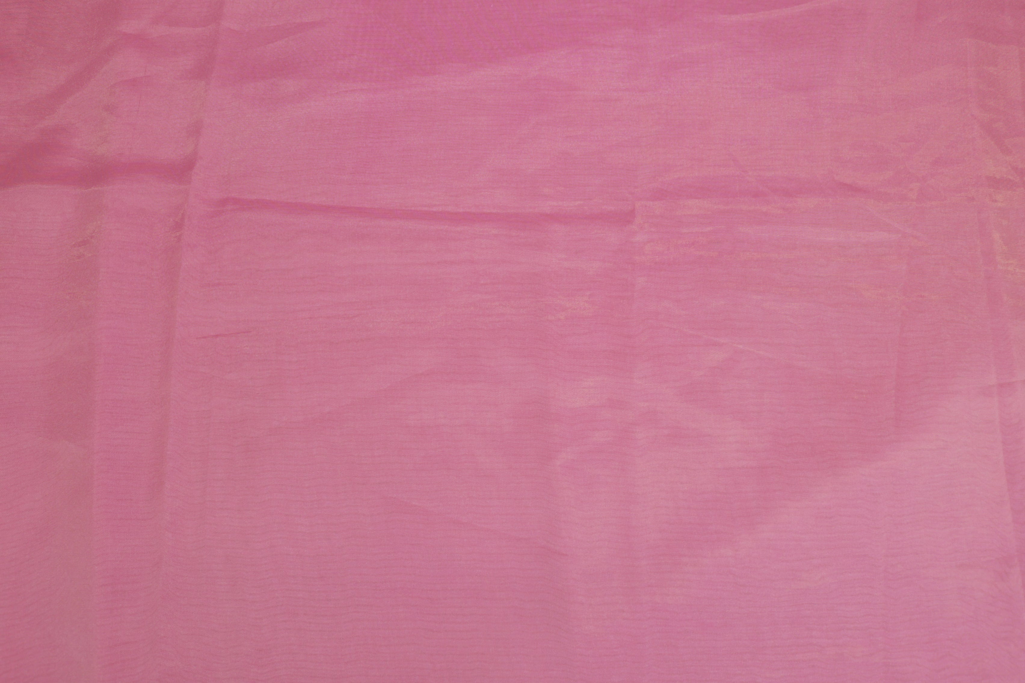 Light Pink coloured Soft tissue tissue fabric with gold shimmer