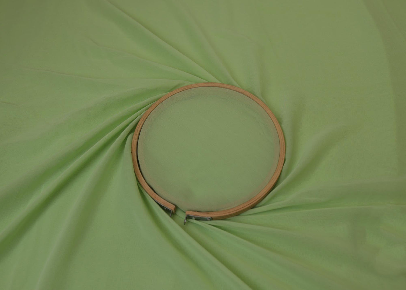 Pastel green plain georgette fabric- Paras Gallery Fabrics
