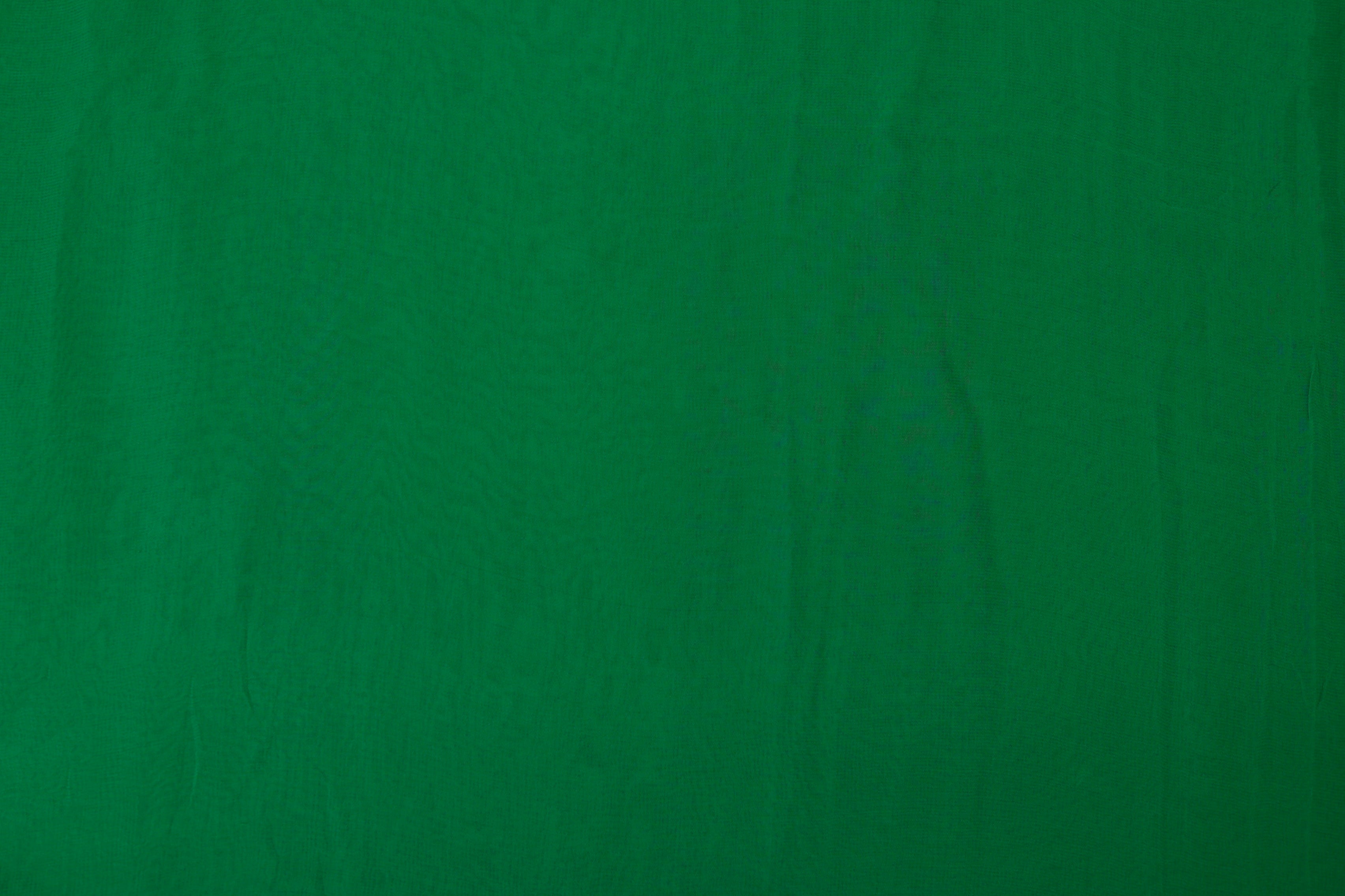 Green plain georgette fabric