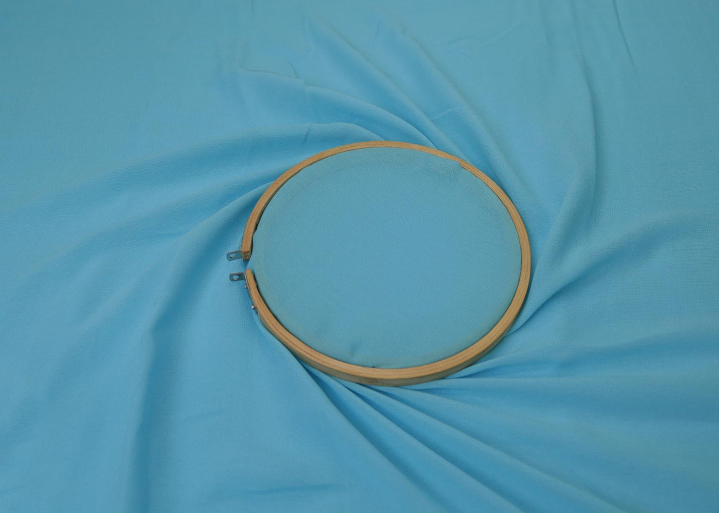 Firozi Plain georgette fabric- Paras Gallery Fabrics
