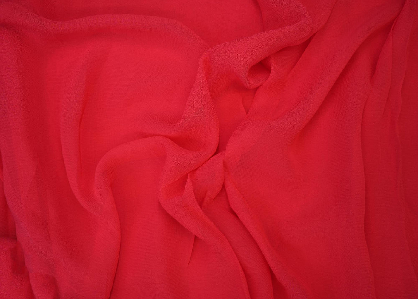 Fushia pink plain georgette fabric
