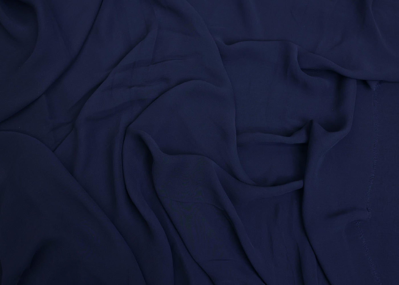 Navy blue plain georgette fabric