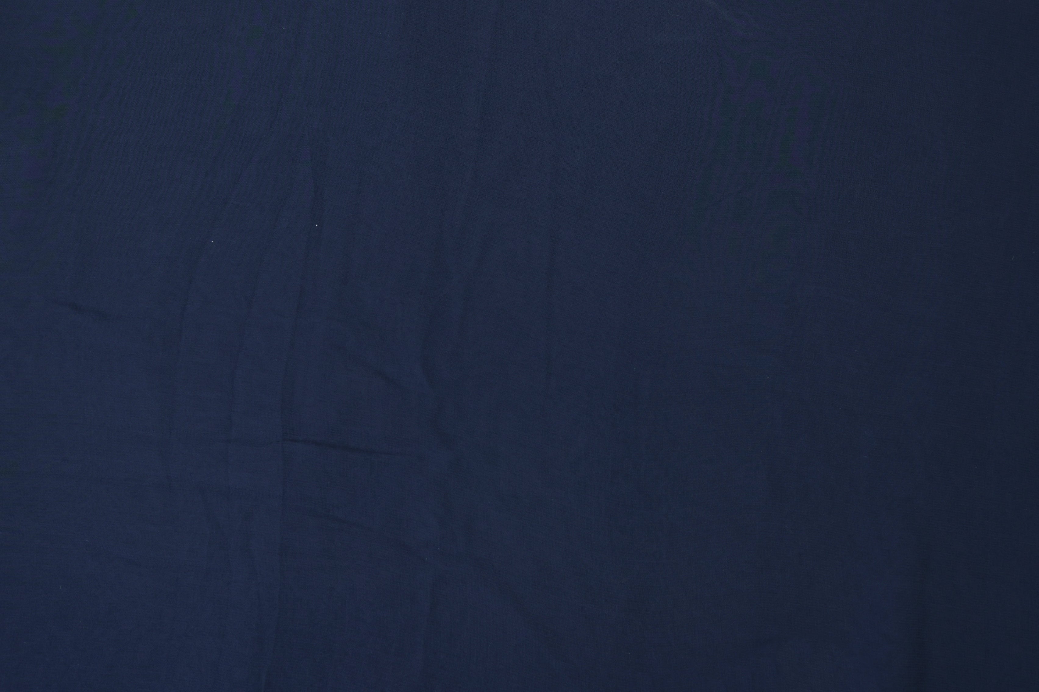 Navy blue plain georgette fabric