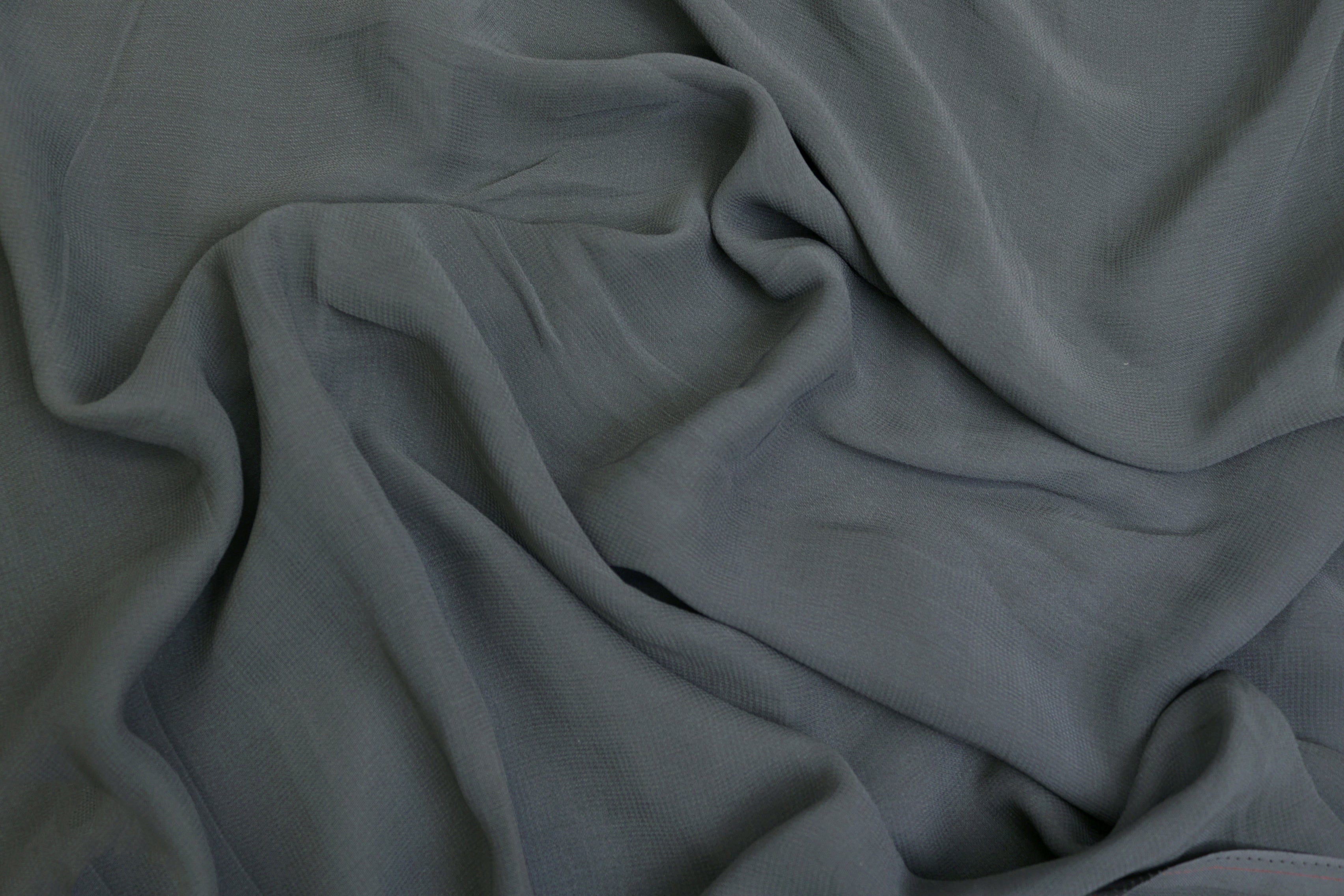 Oxford blue plain georgette fabric