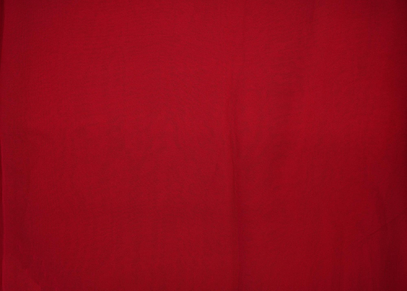 Apple red plain georgette fabric