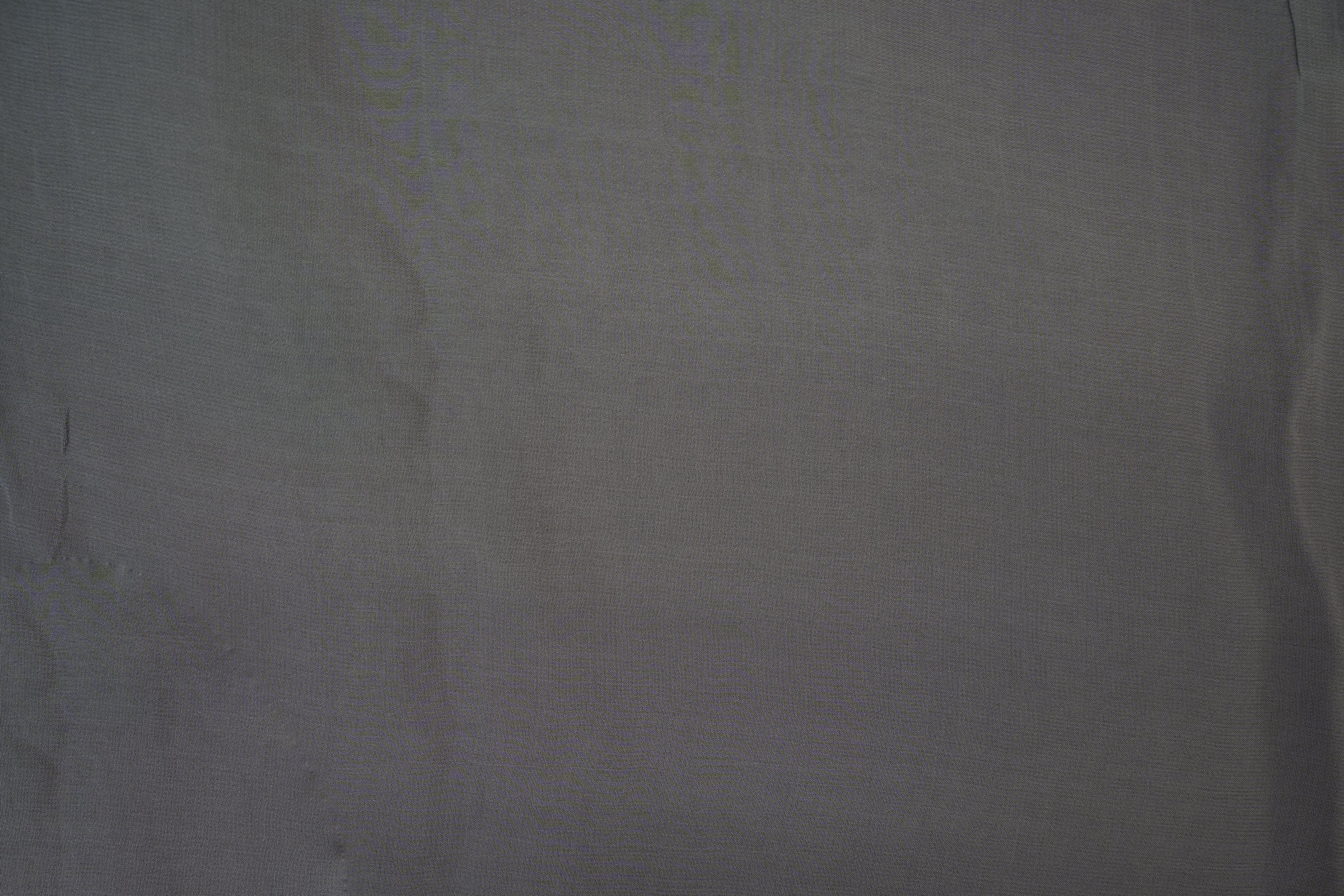 Grey plain georgette fabric