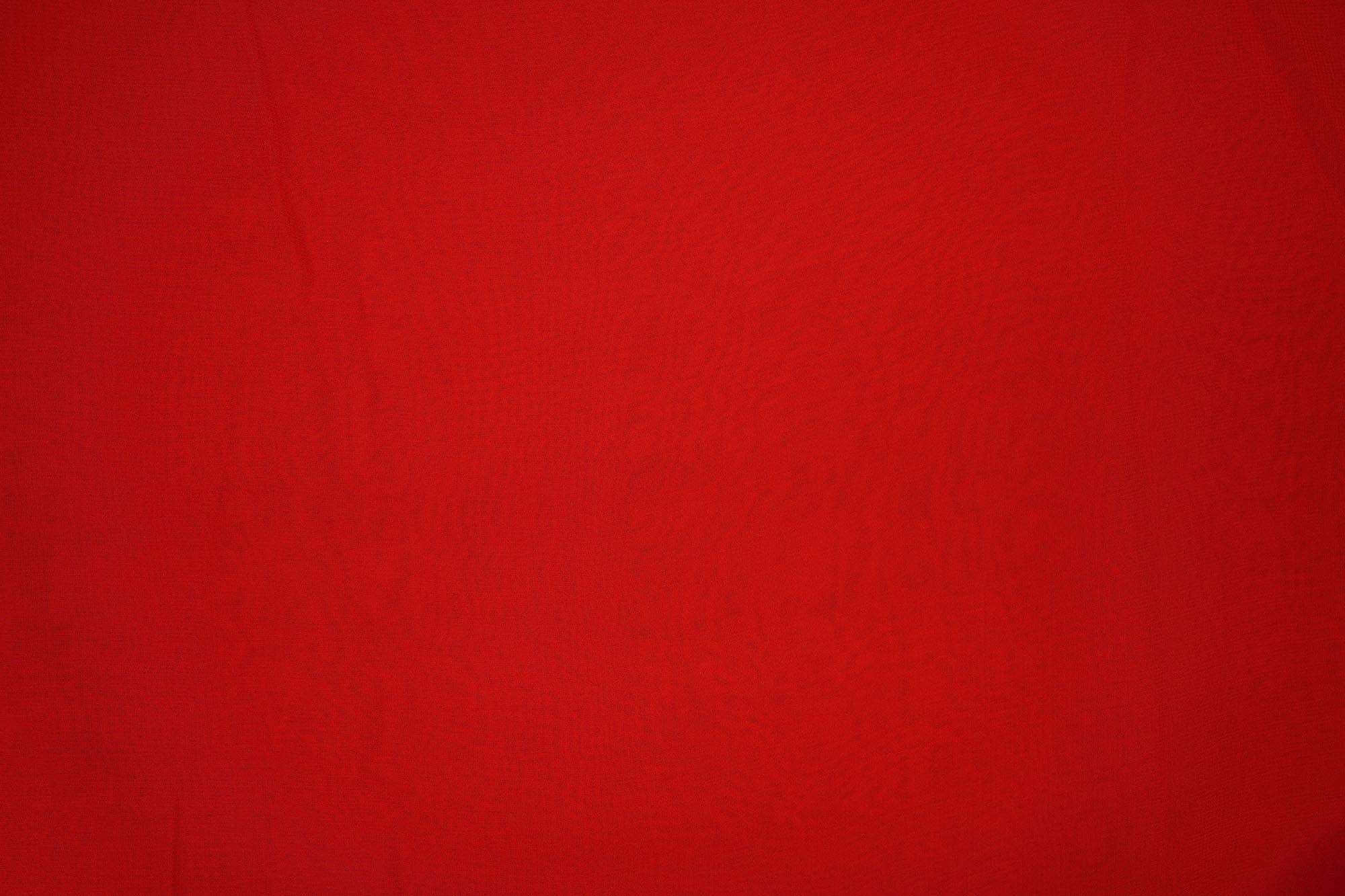 Red plain georgette fabric