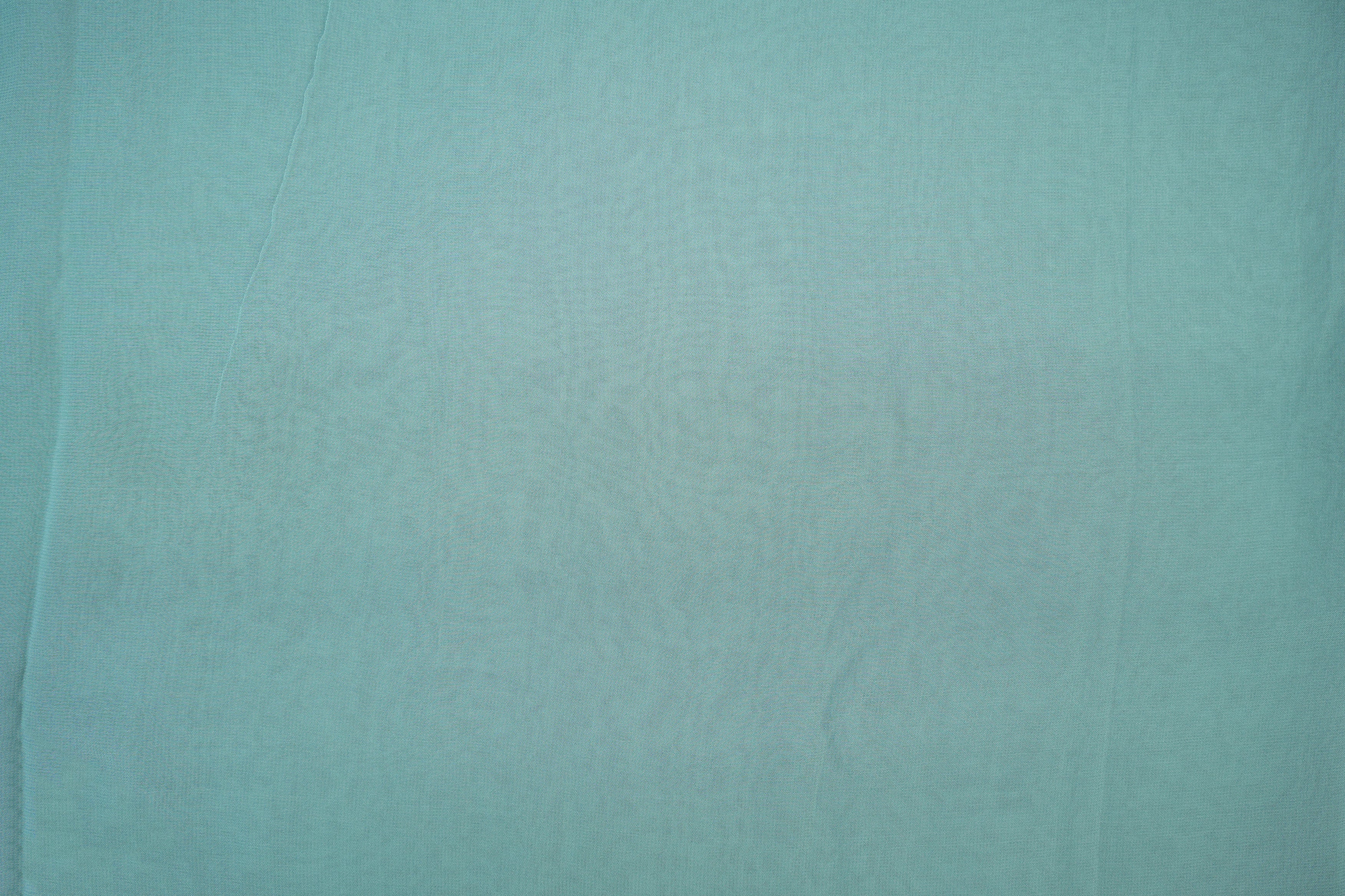 Bright blue plain georgette fabric