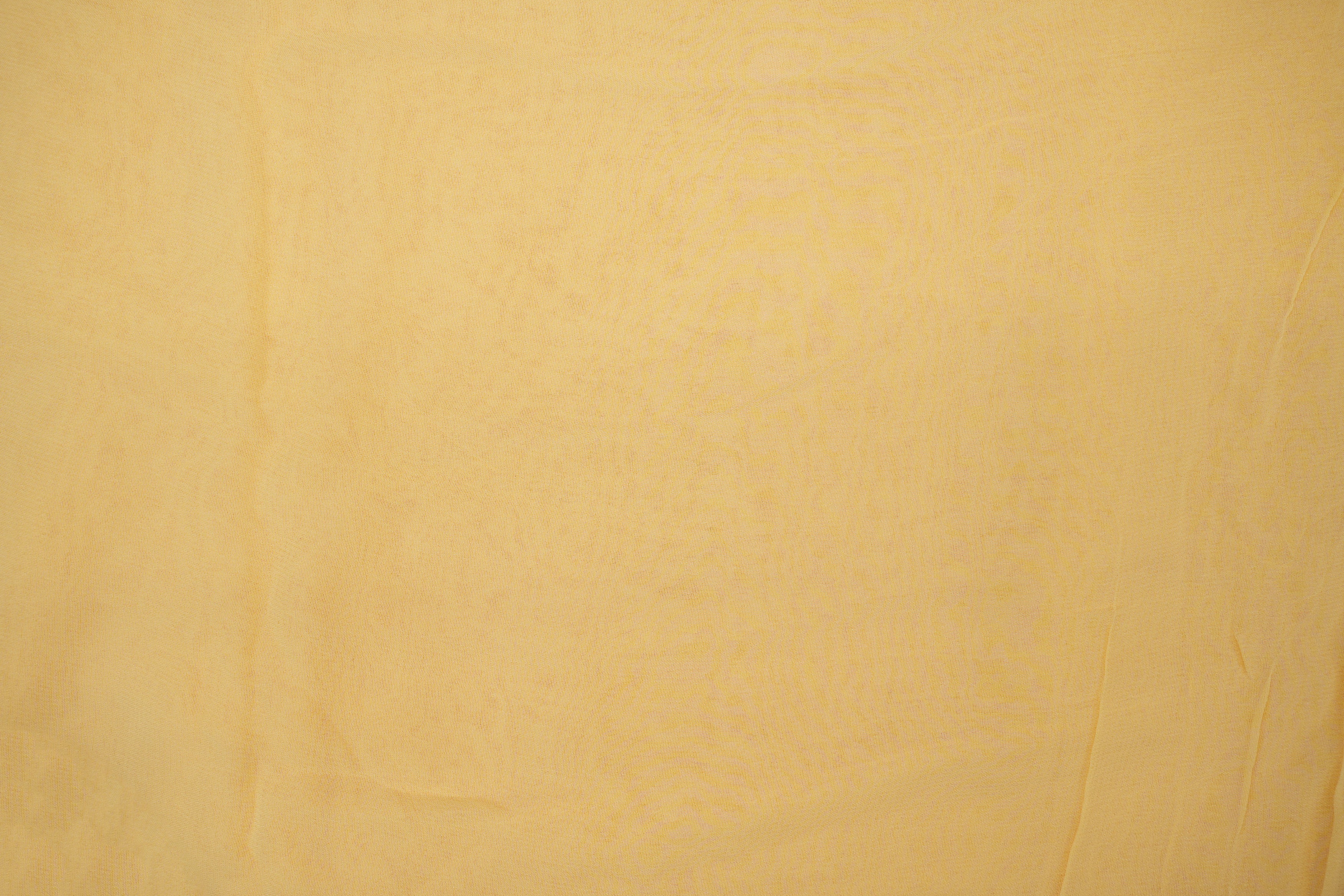 Yellow plain georgette fabric