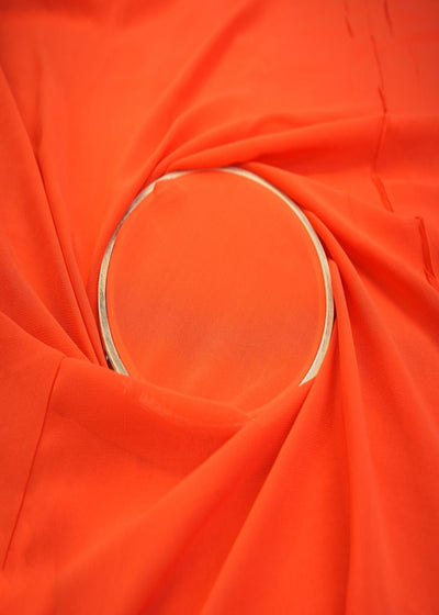 Orange Plain Georgette Fabric 9293(59)