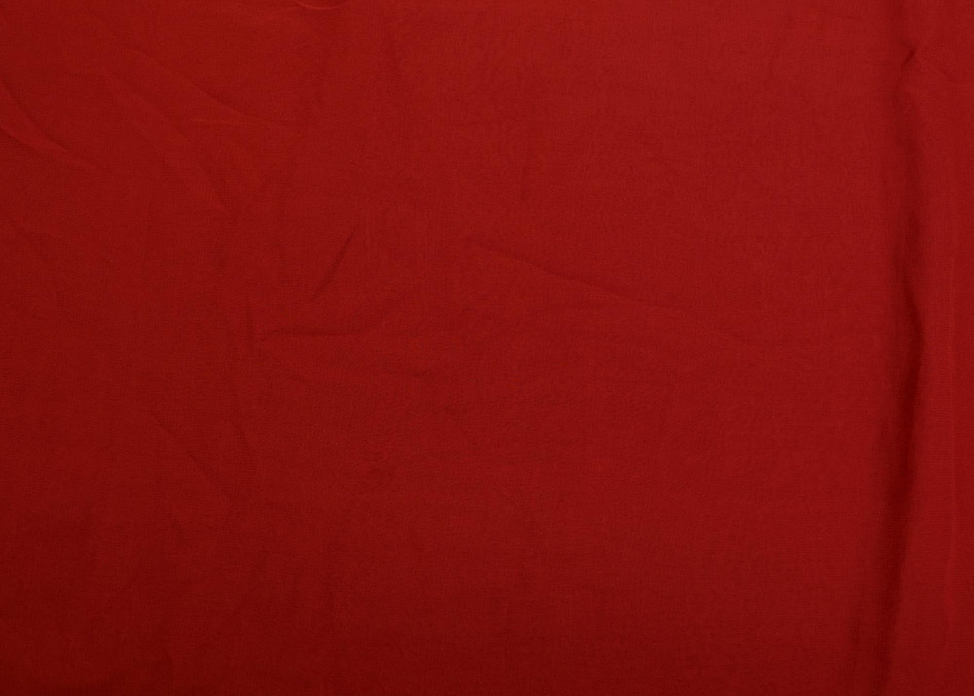 Red plain georgette fabric