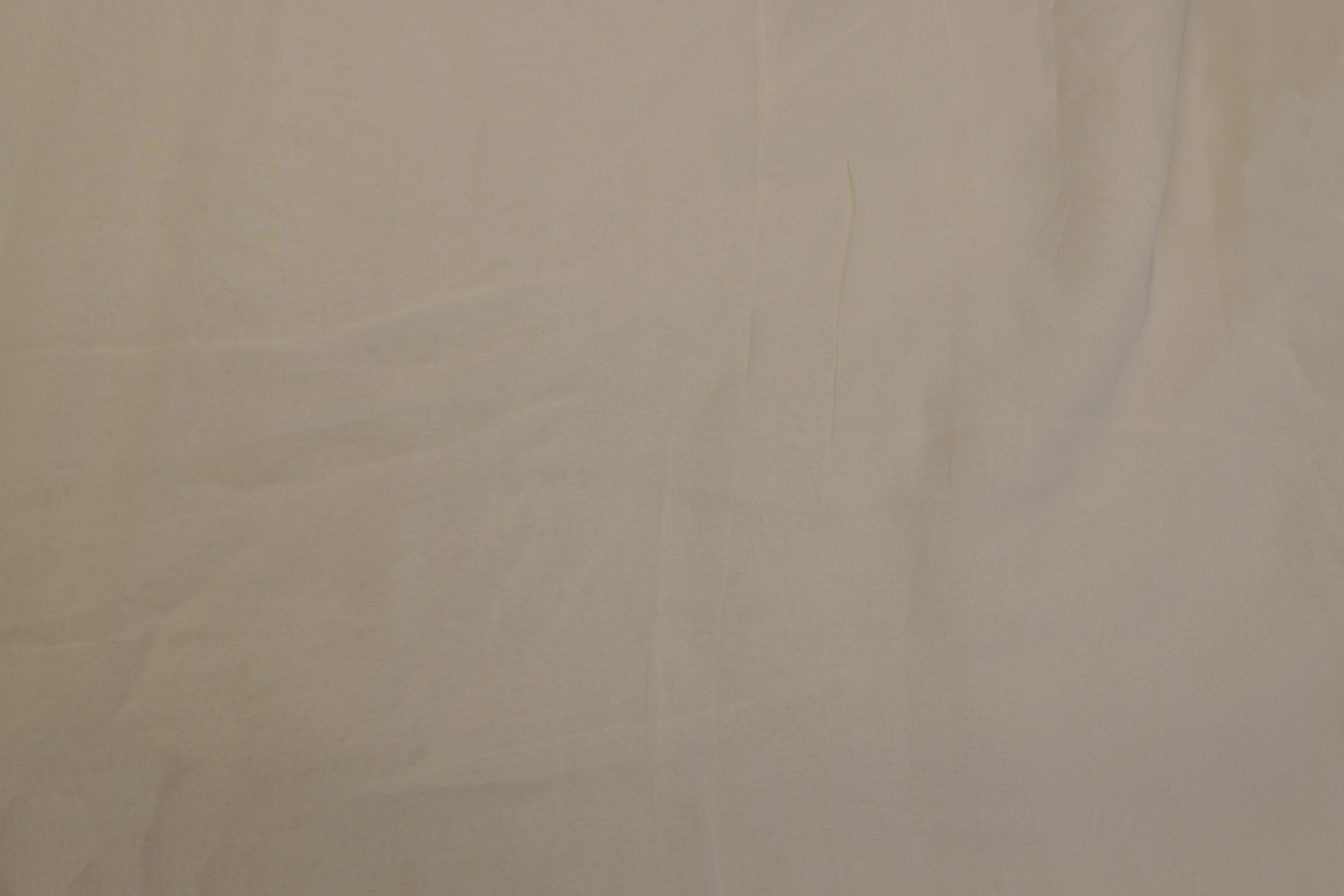 Off white plain georgette fabric