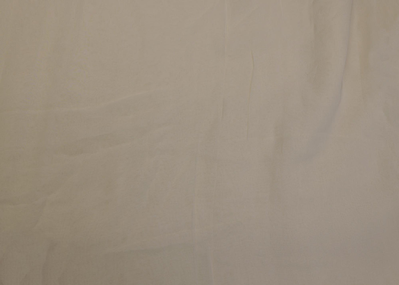 Off white plain georgette fabric