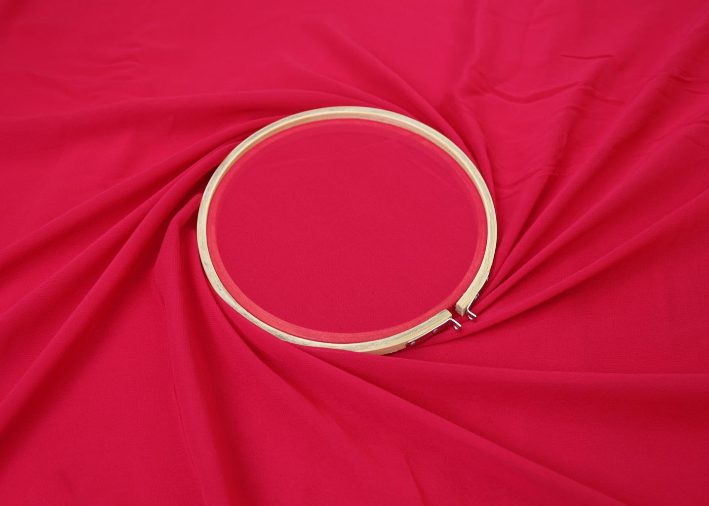 Magenta plain georgette fabric- Paras Gallery Fabrics
