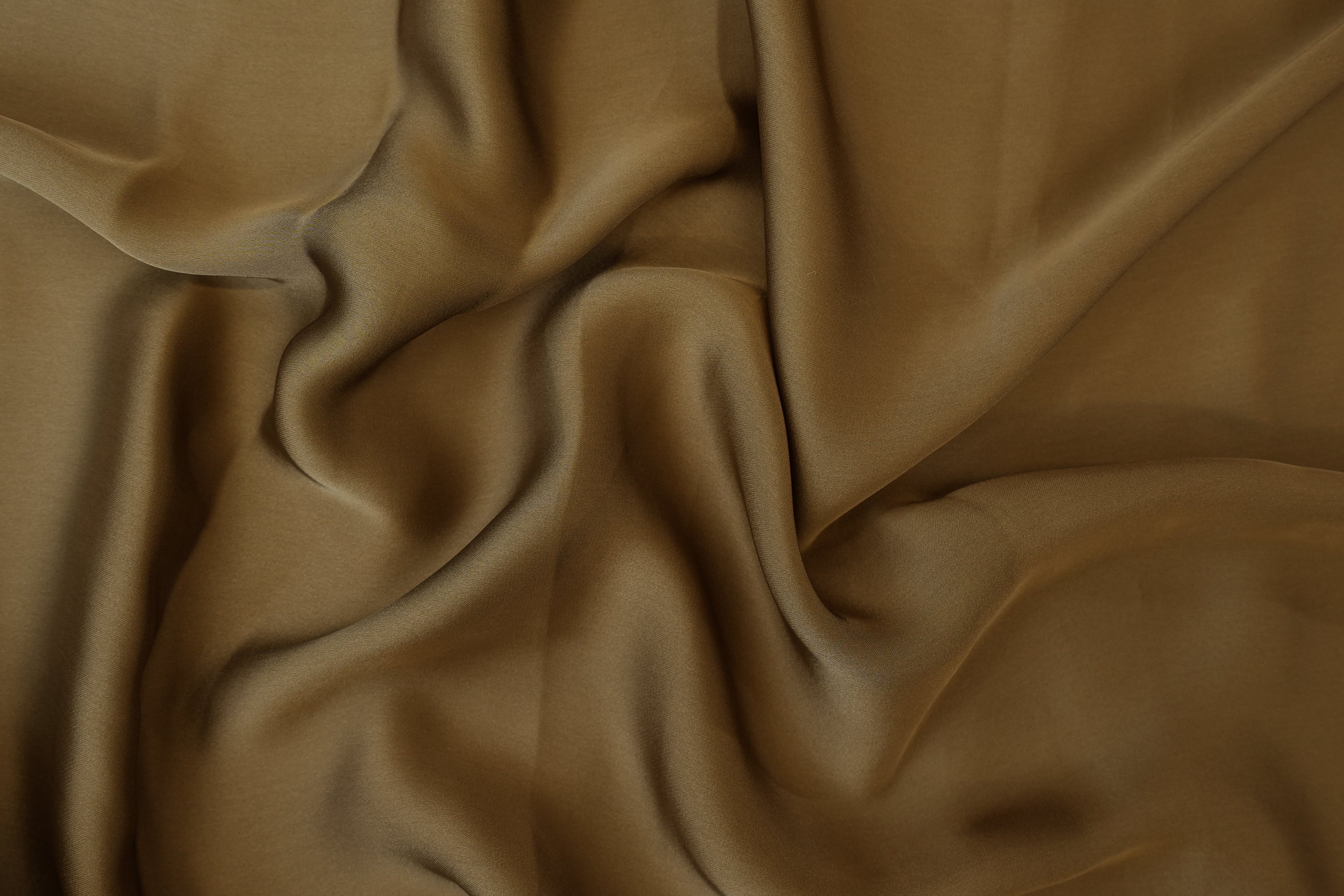 Taupe coloured georgette satin