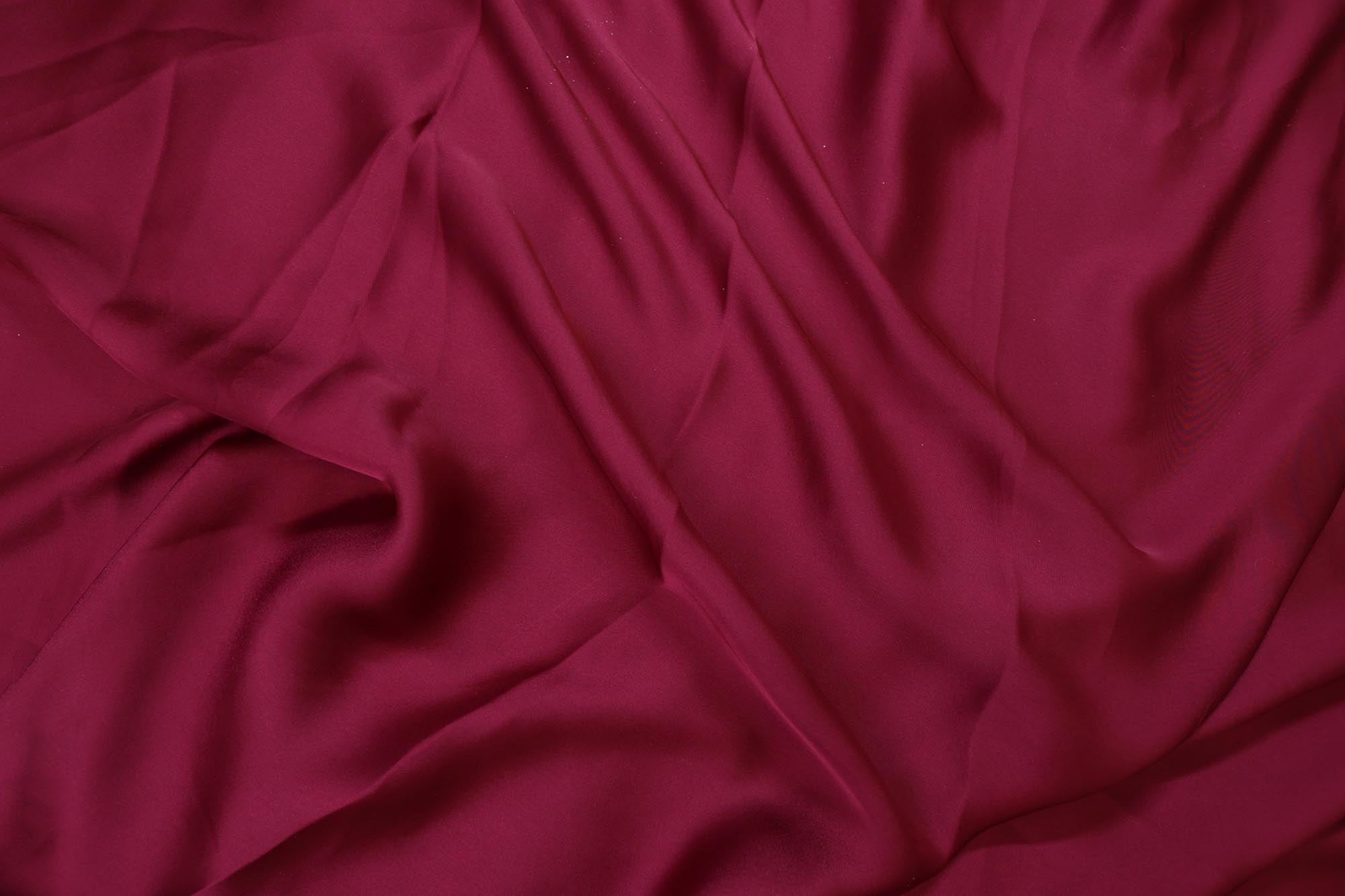 Wine coloured georgette satin