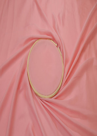 Pink coloured georgette satin fabric 9294(22)