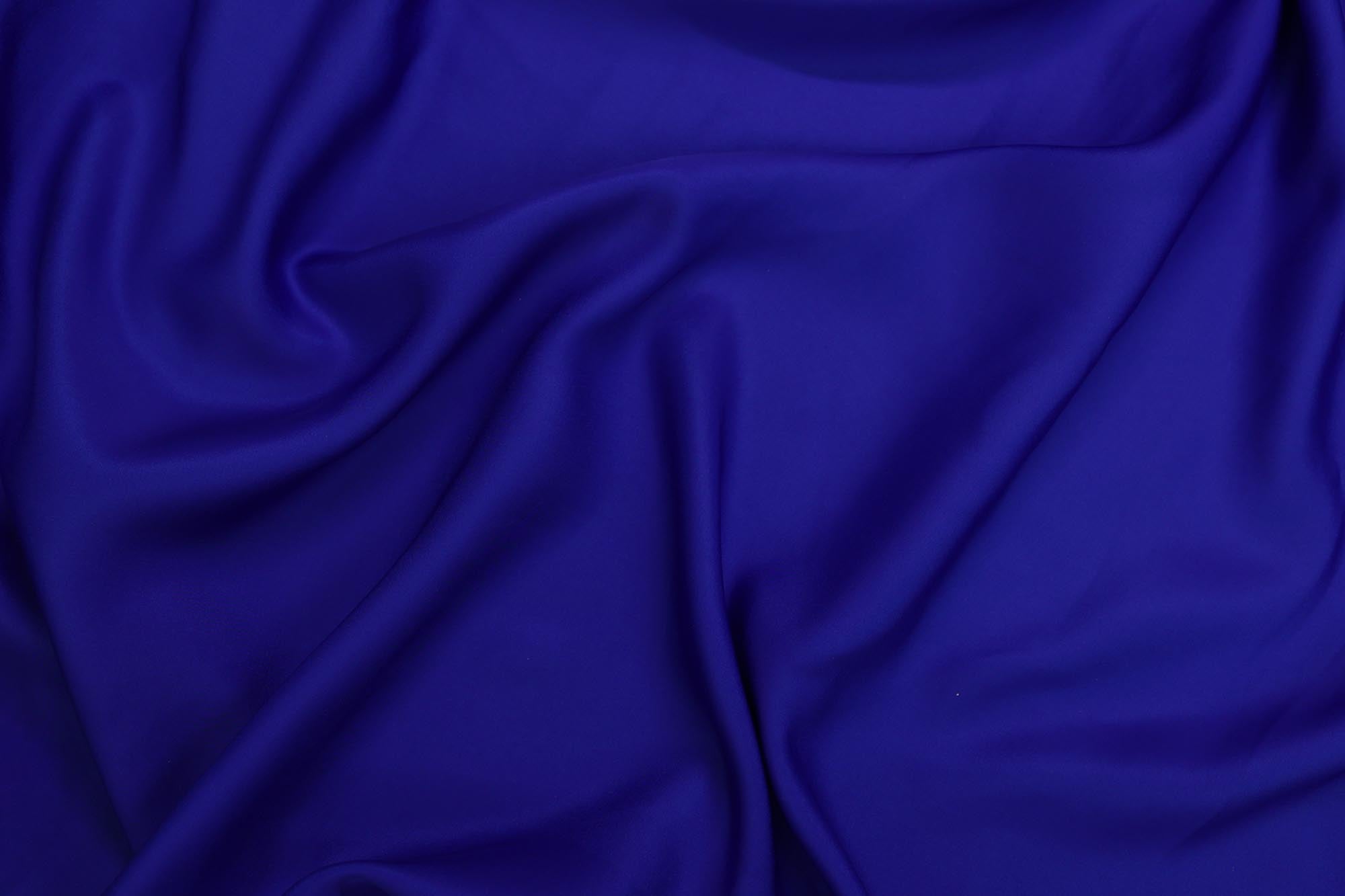 Royal Blue coloured georgette satin