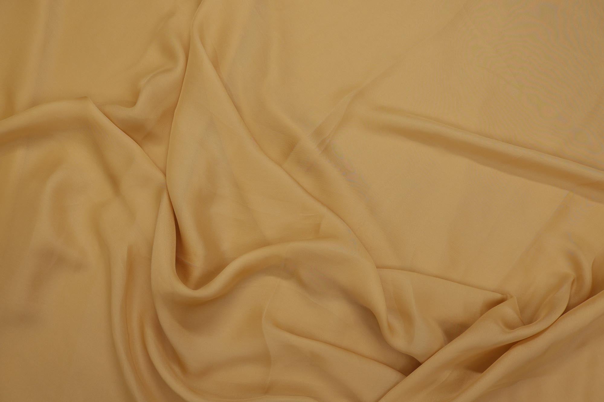 Beige coloured georgette satin