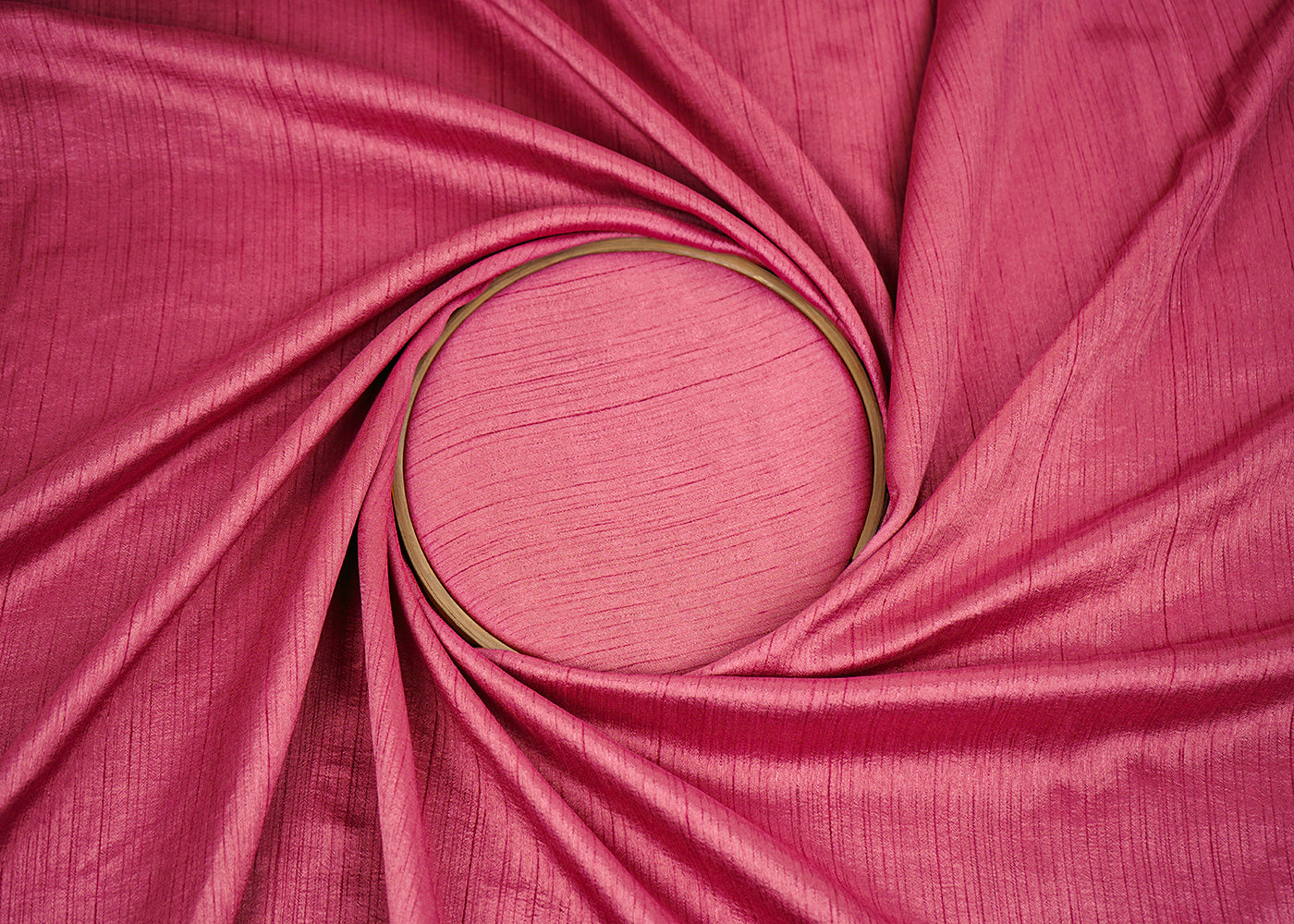 Coral Pink Colored Nysa Silk Fabric 9295(101)