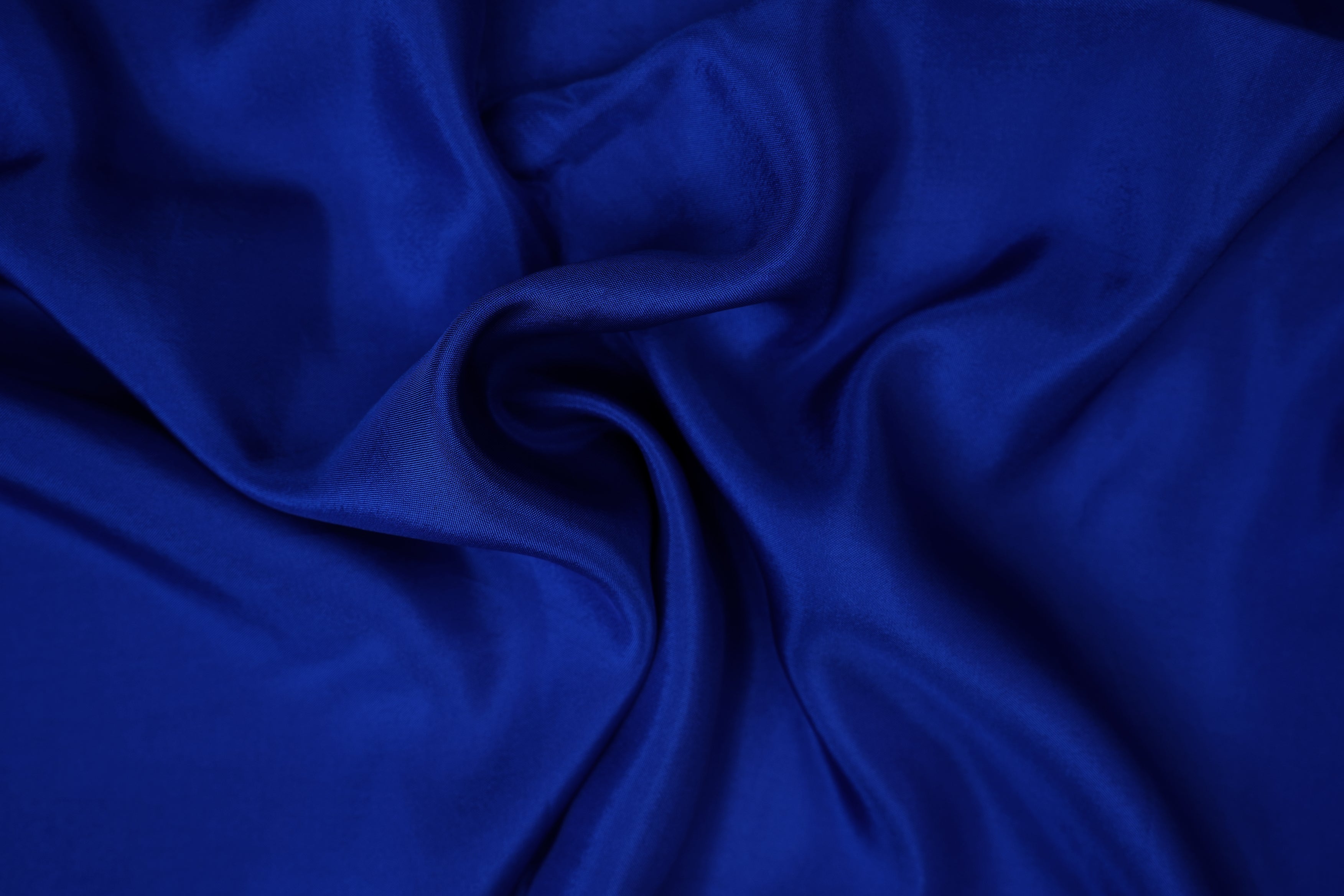 Royal blue coloured upada silk fabric