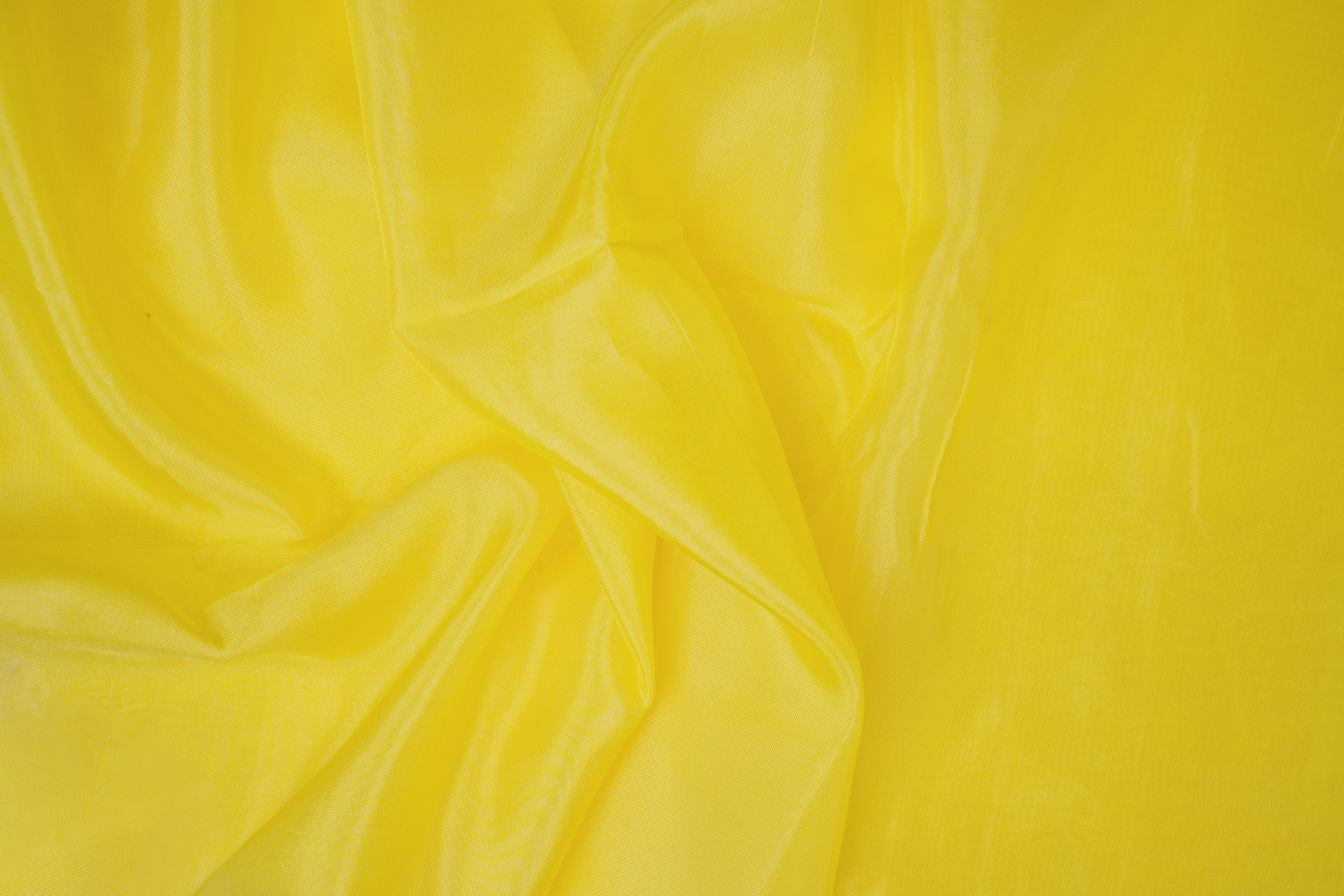 Lemon coloured upada silk fabric