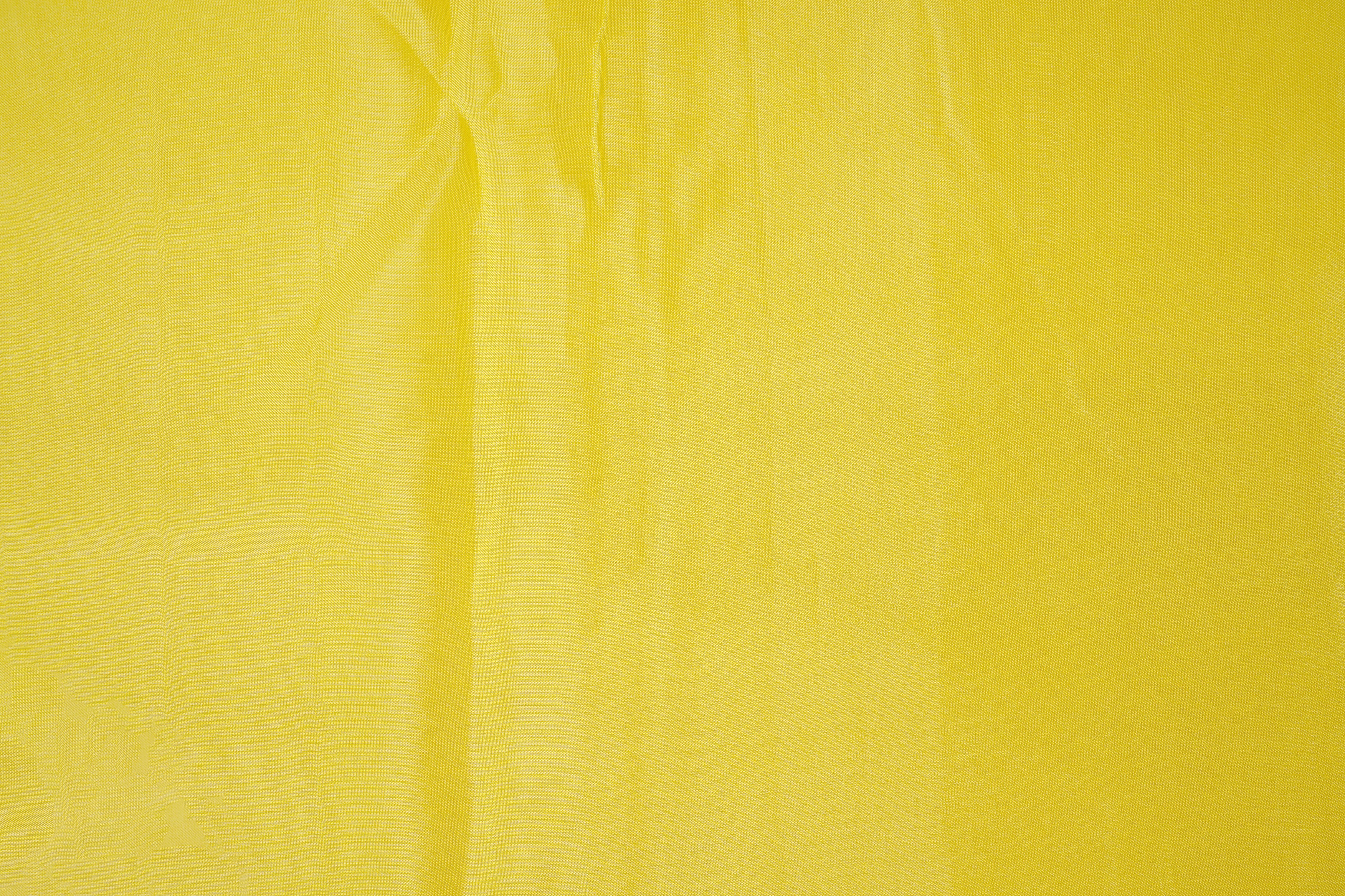 Lemon coloured upada silk fabric