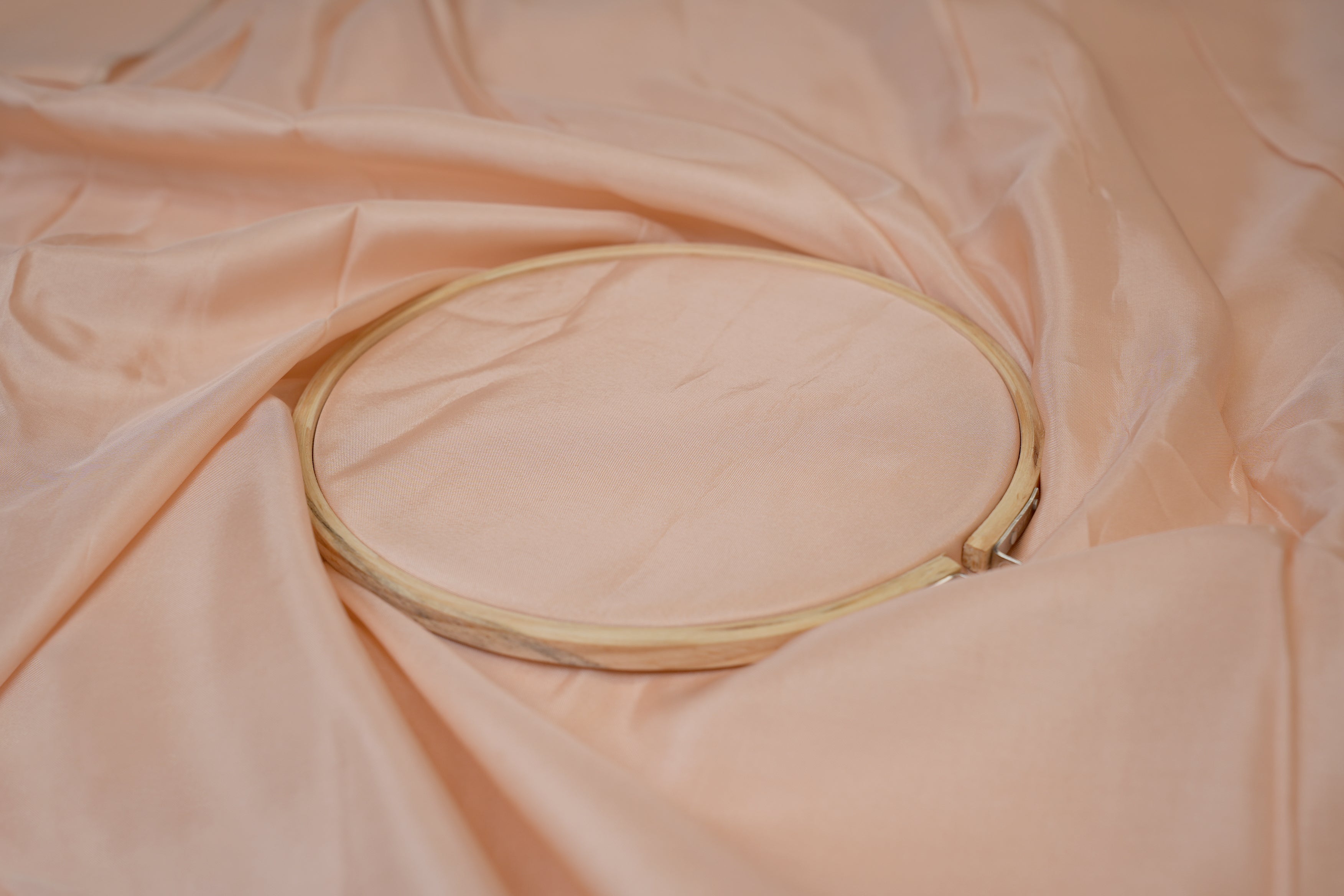 Skin coloured upada silk fabric