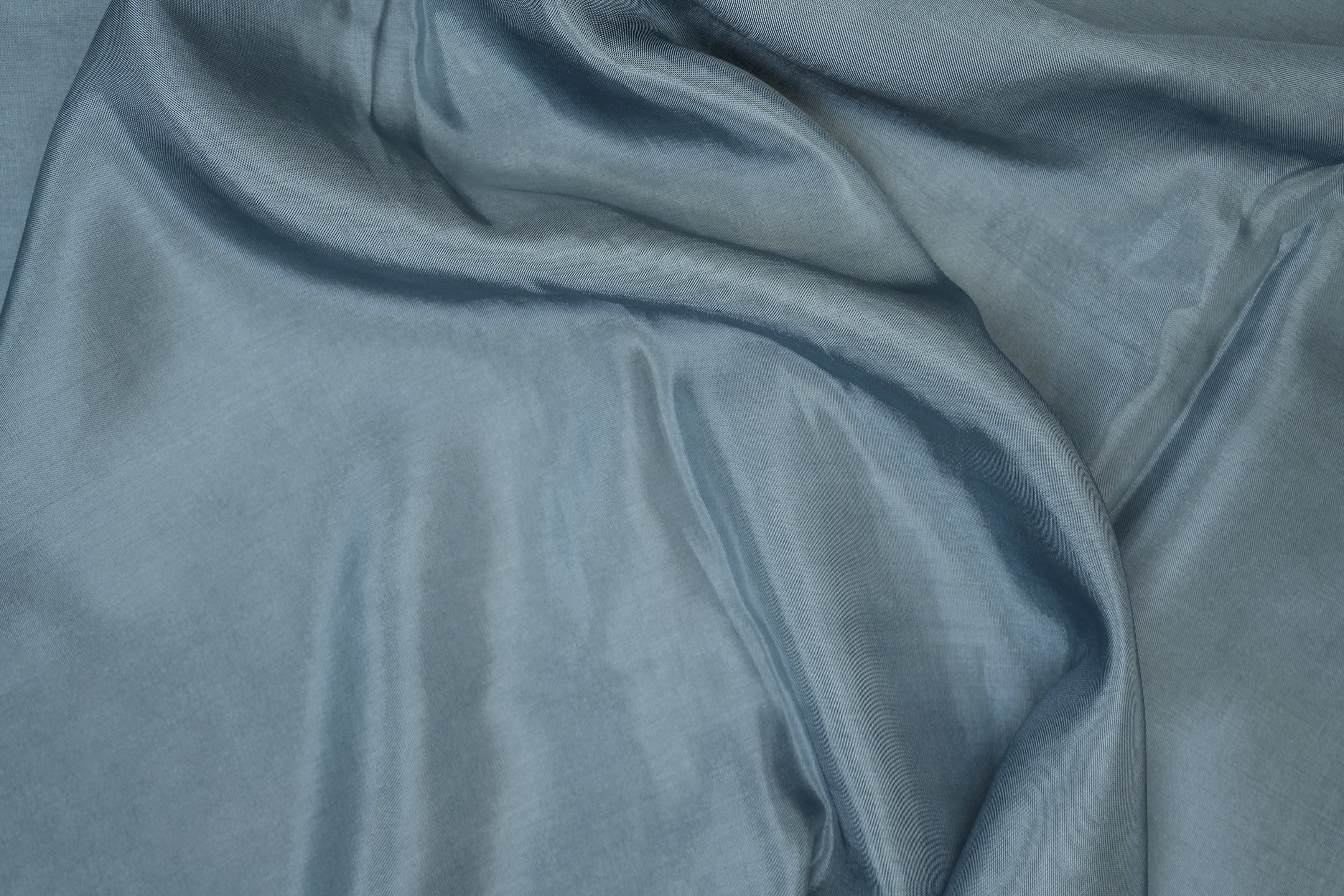 Blueish Grey coloured upada silk fabric