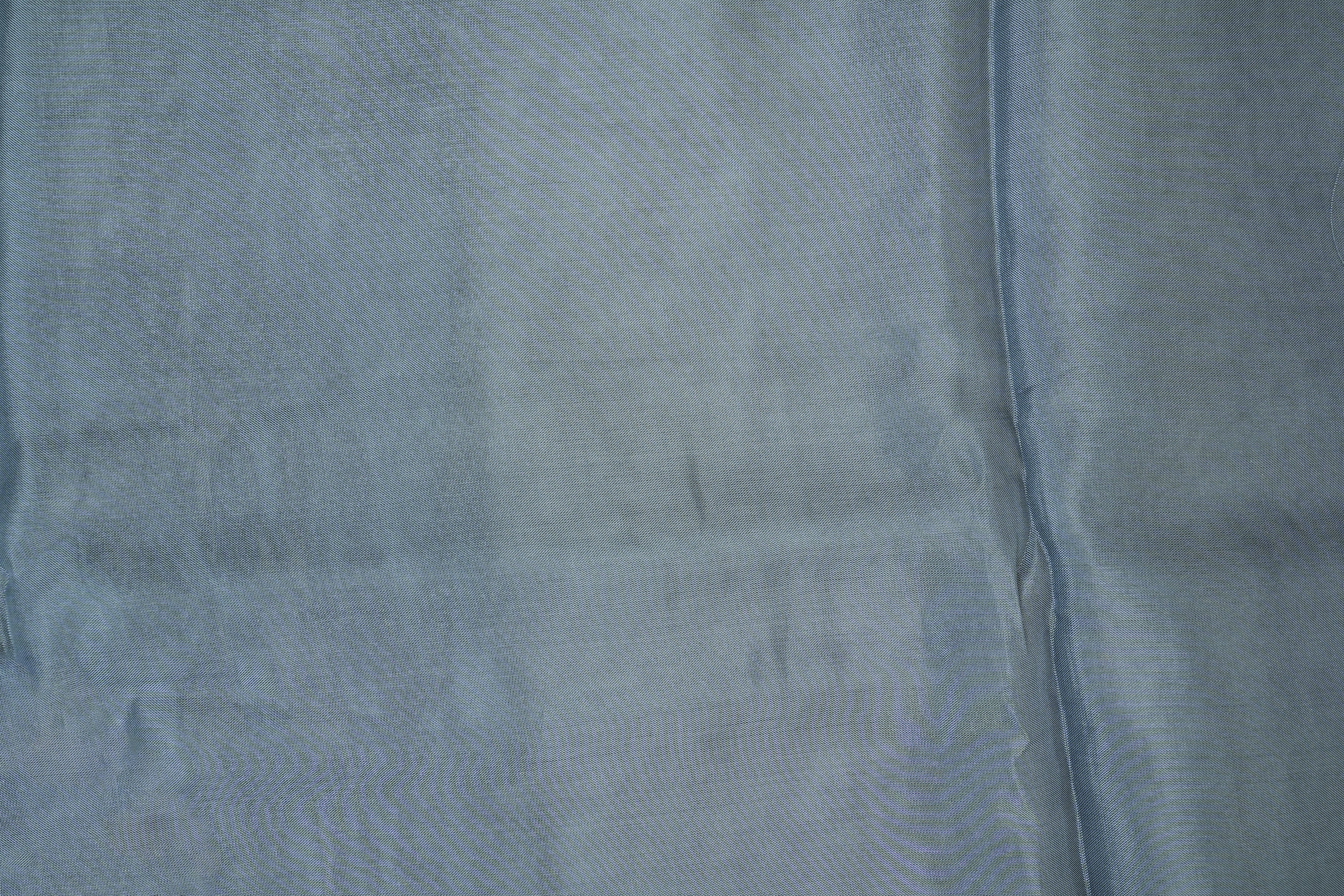 Blueish Grey coloured upada silk fabric