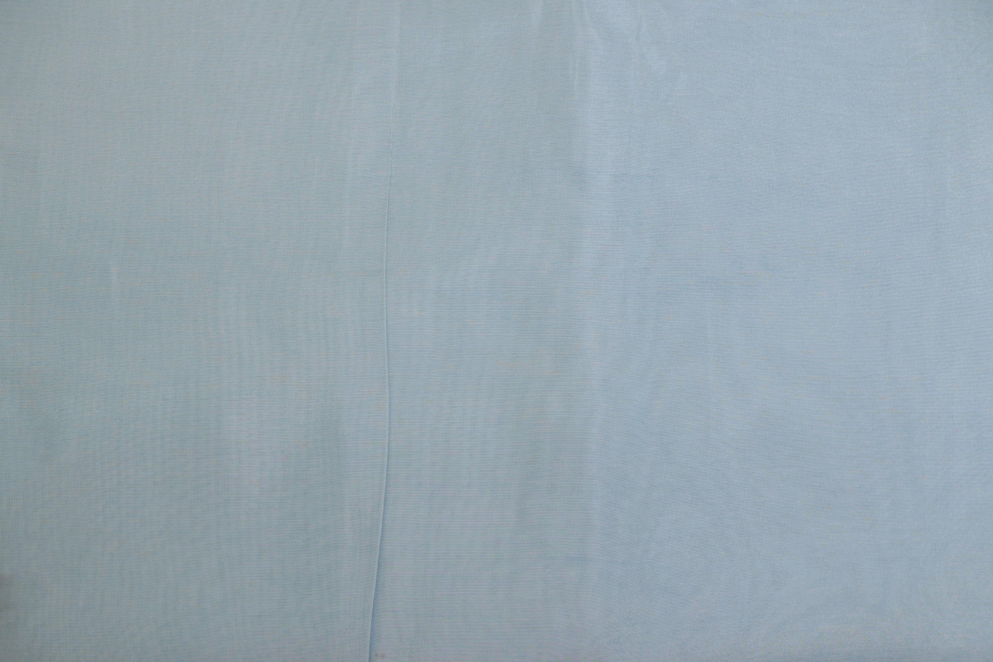 Sky Blue coloured upada silk fabric