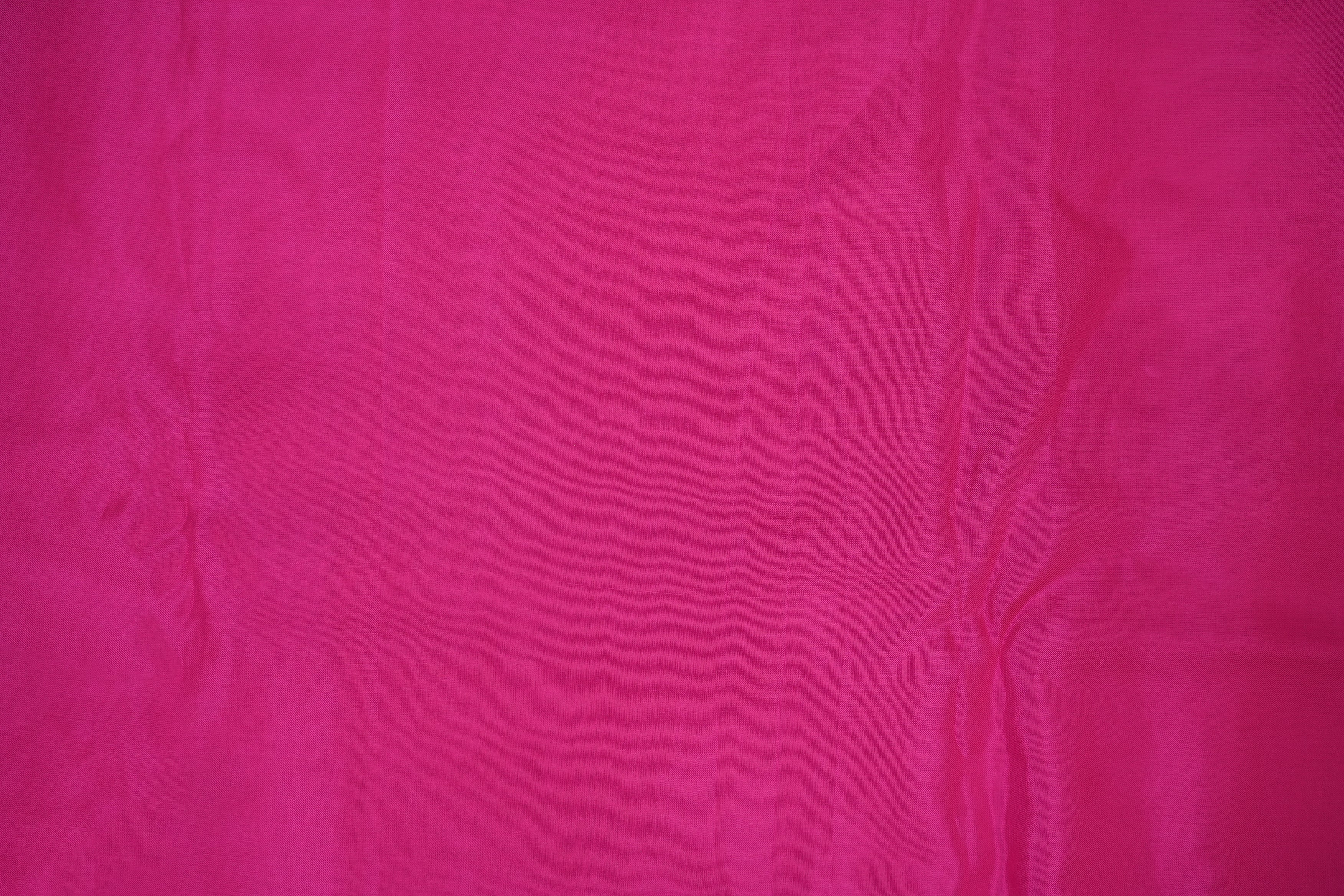 Hot Pink coloured upada silk fabric