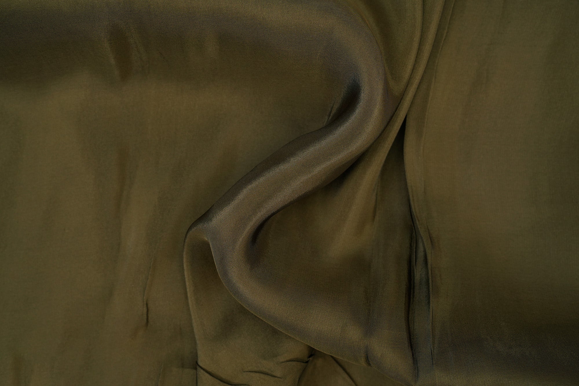 Army Green coloured upada silk fabric