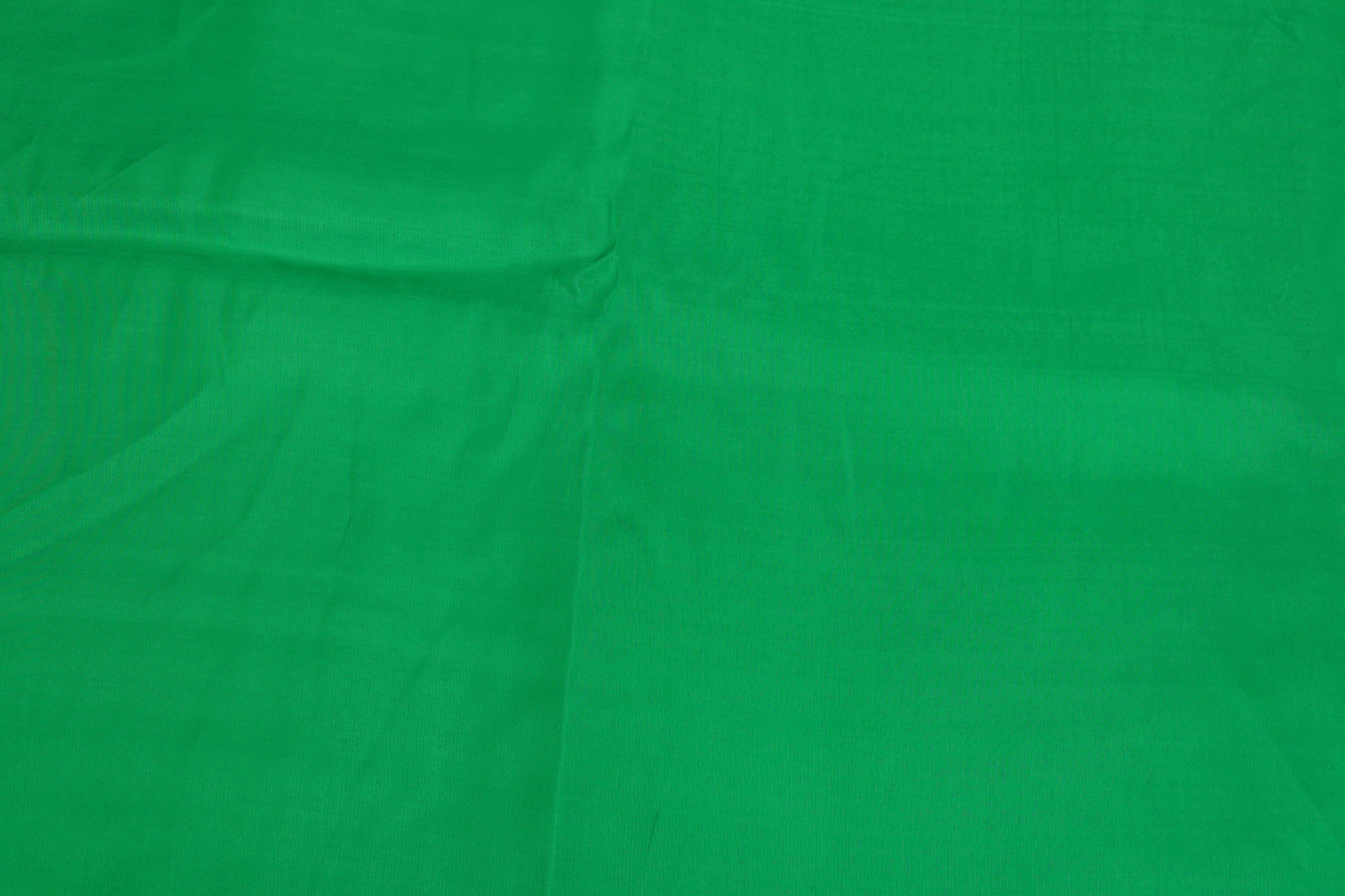 Green coloured upada silk fabric