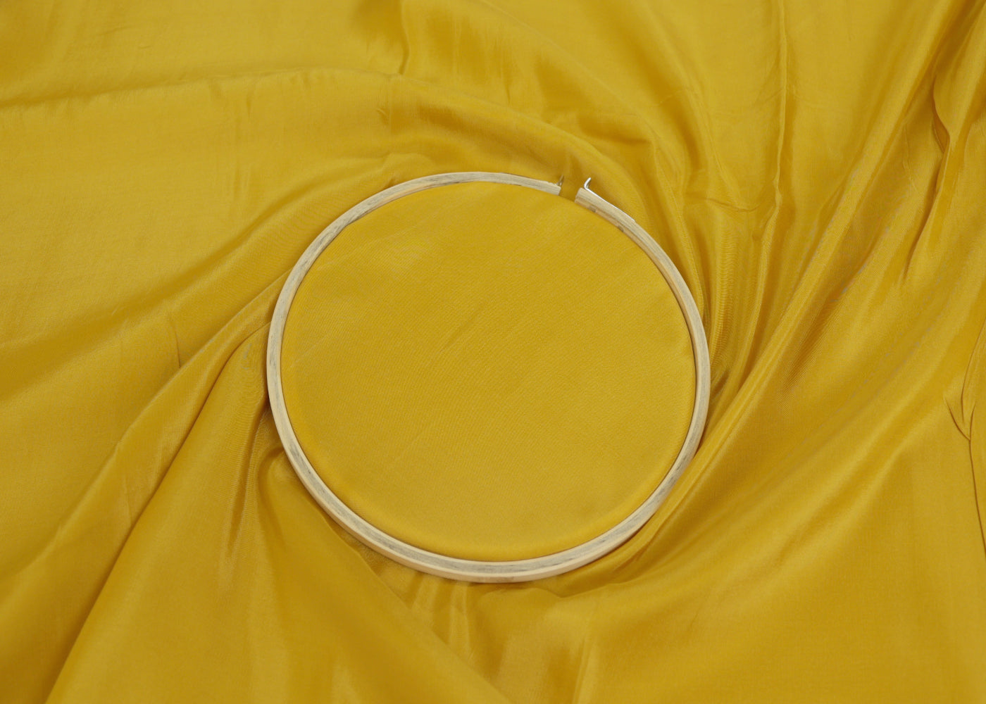 Citrus Yellow coloured upada silk fabric - Paras Gallery Fabrics