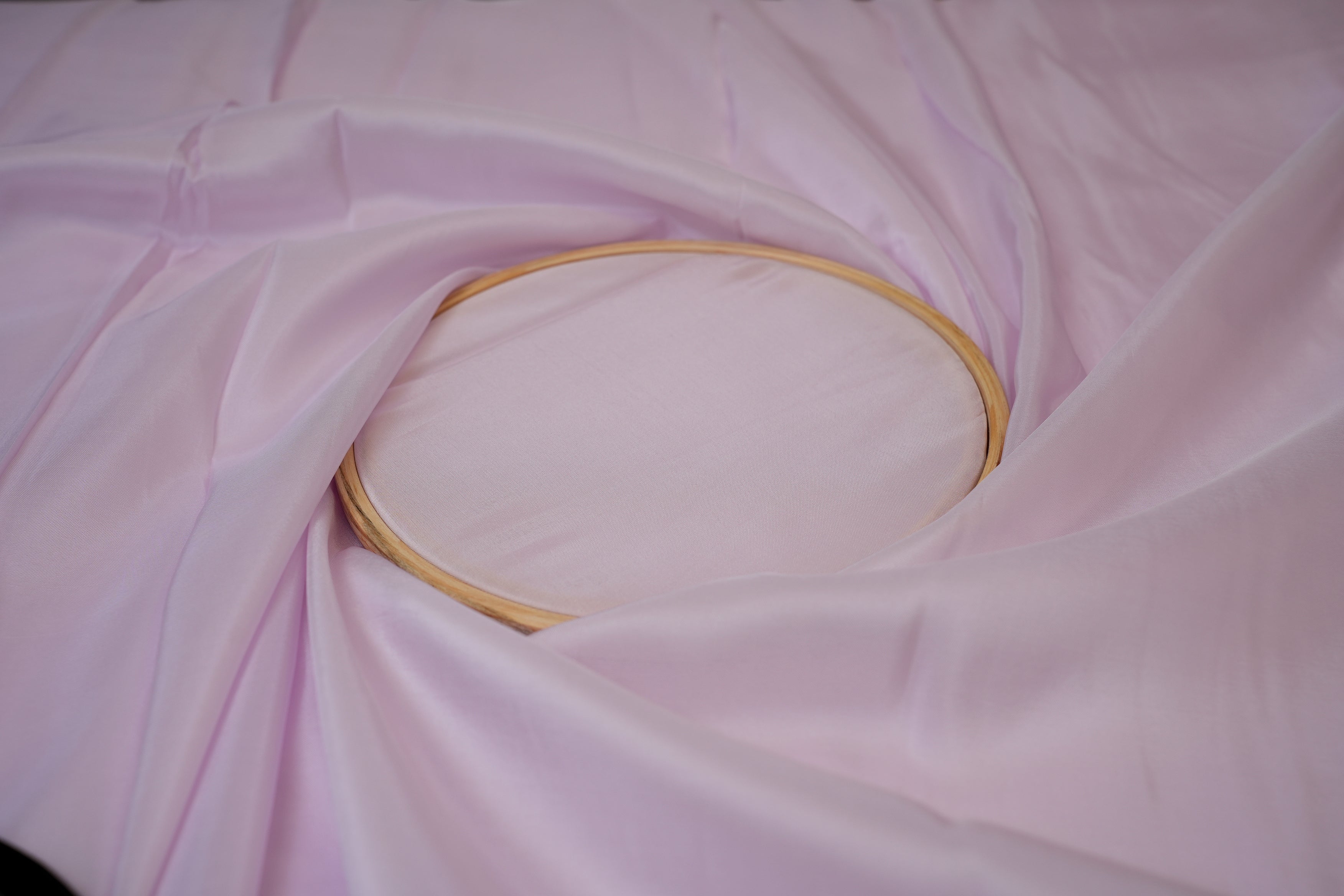 Light lavender coloured upada silk fabric