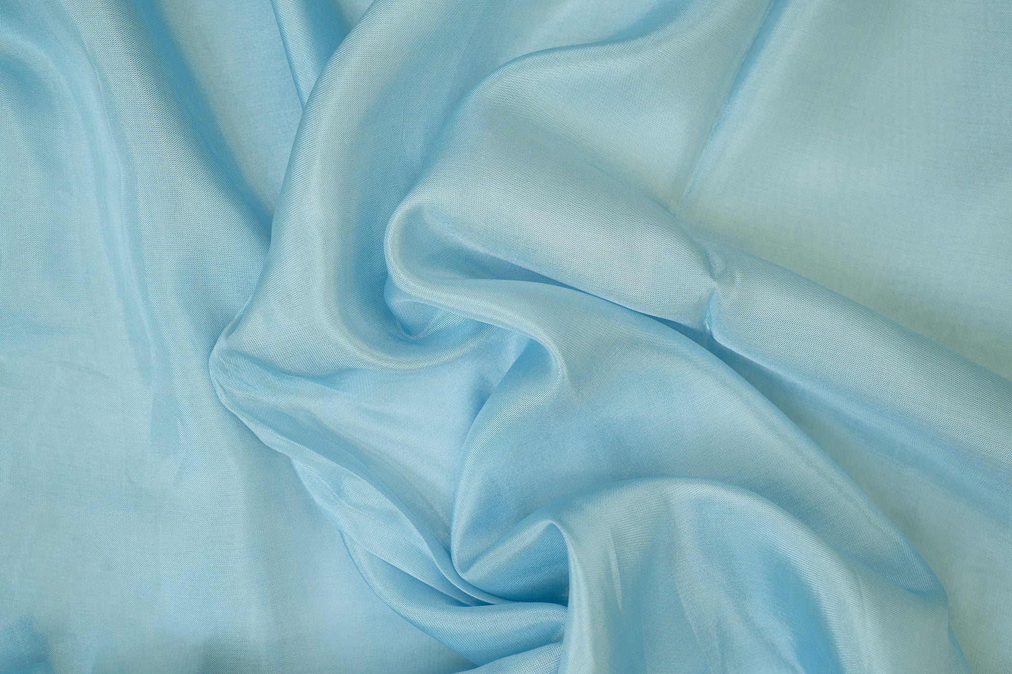 Sky blue coloured upada silk fabric