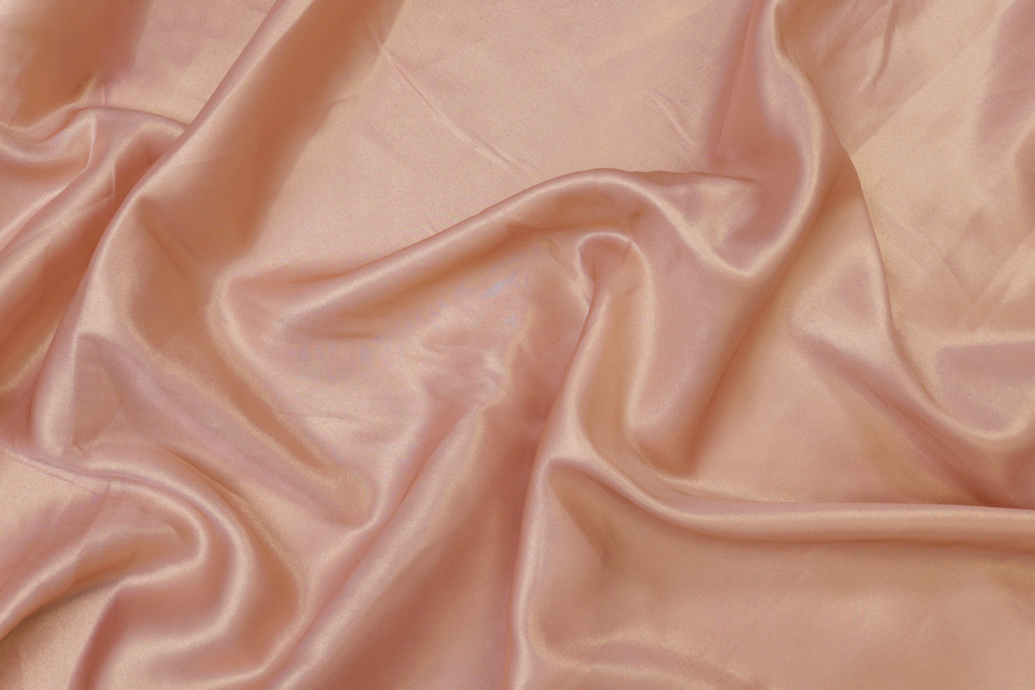 Peach coloured shimmer georgette