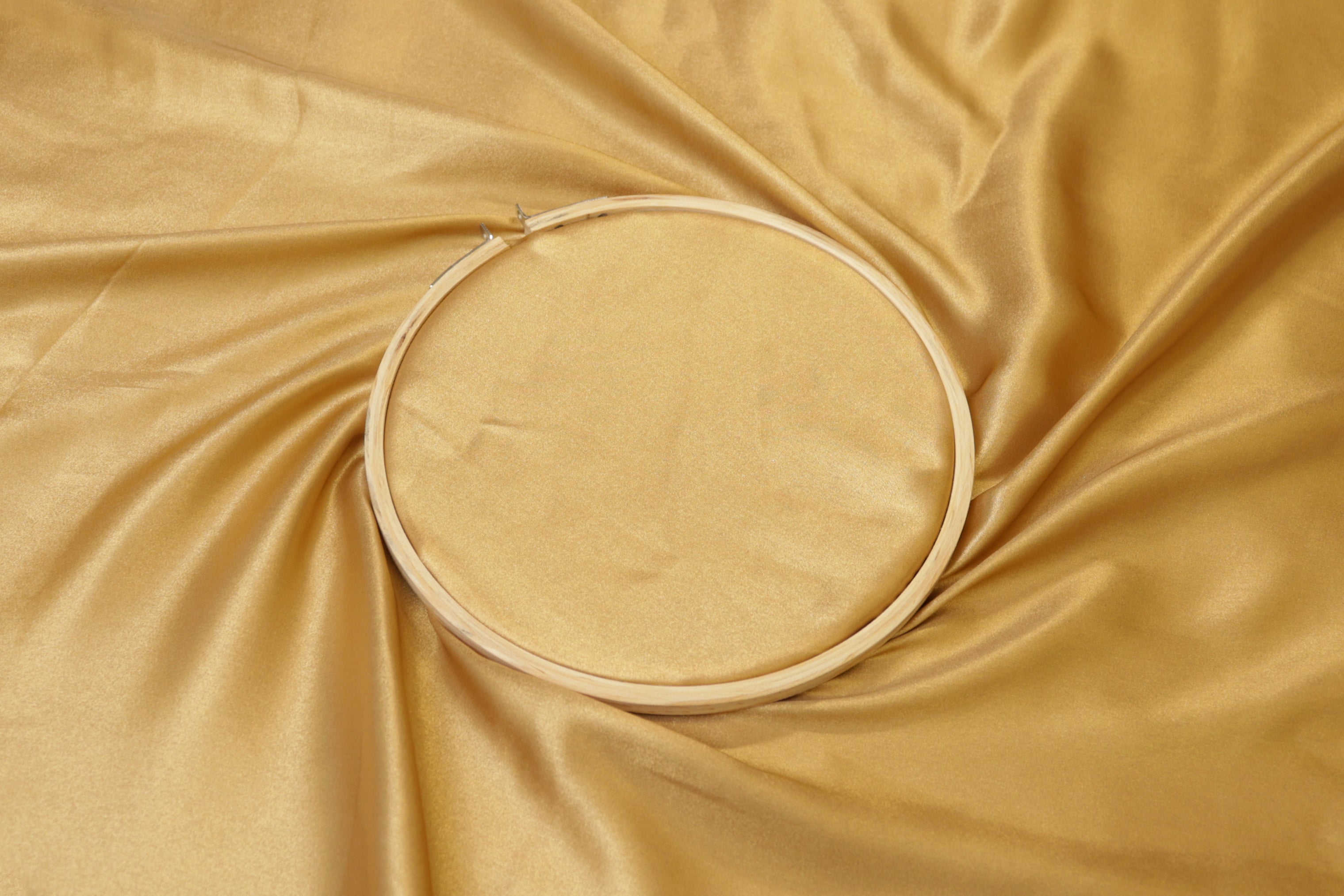 Honey gold coloured shimmer georgette