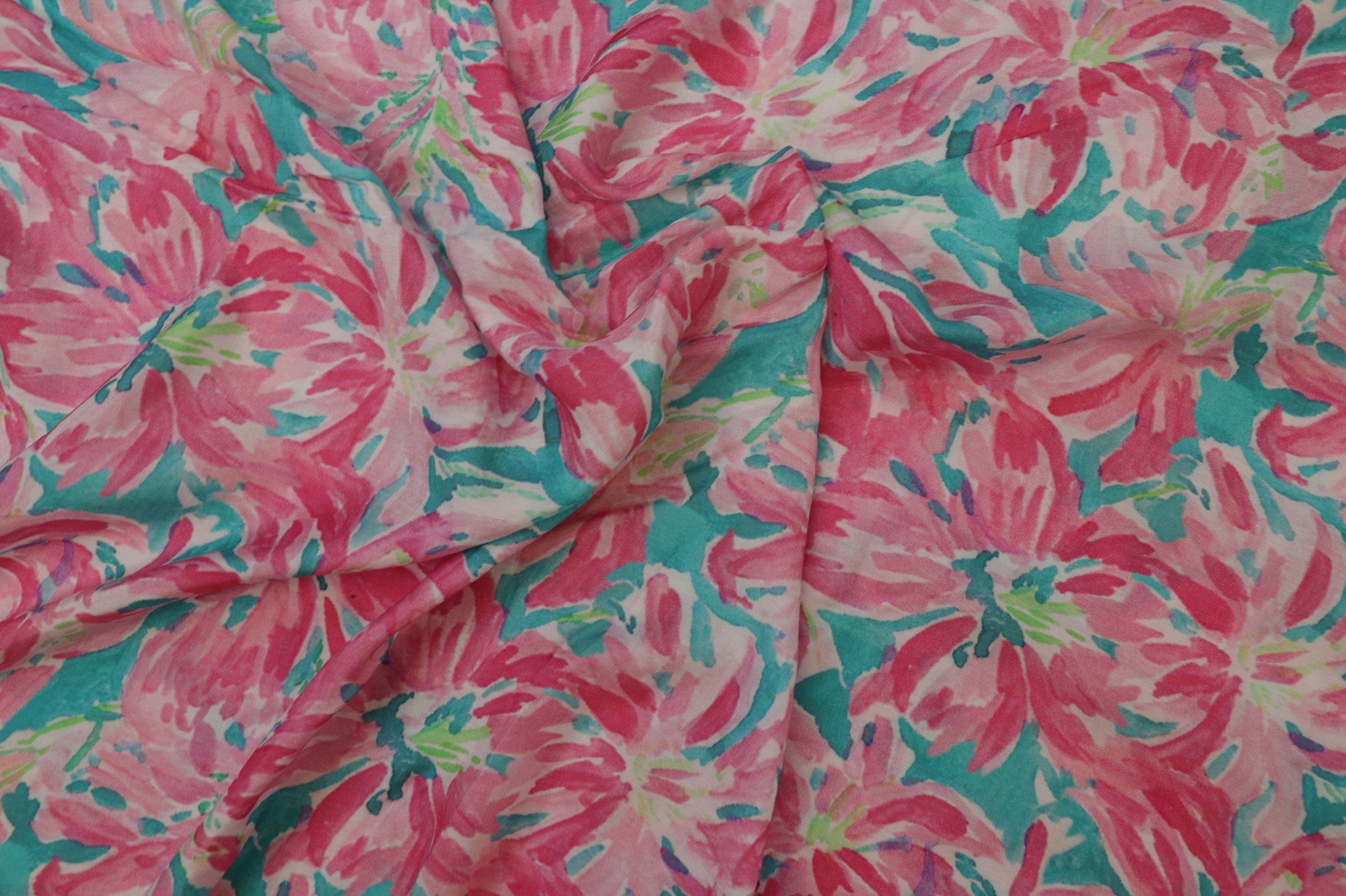 Multi Colour Floral Digital Printed Muslin