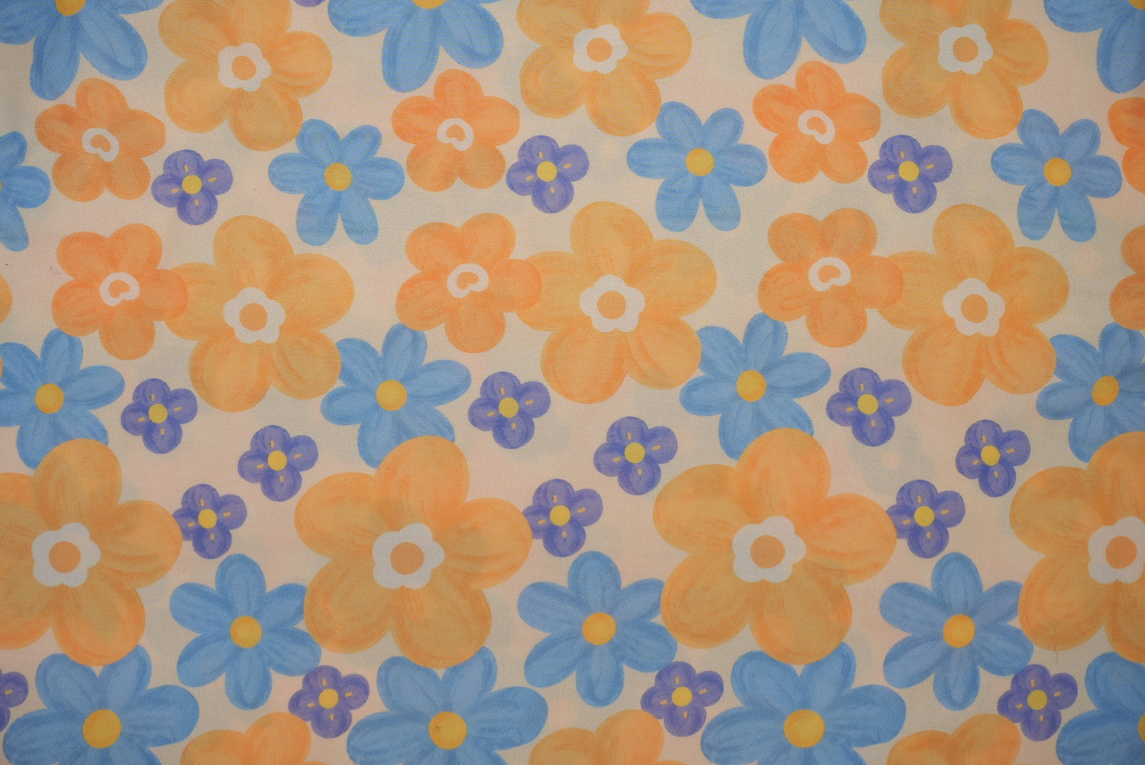 Yellow Floral Digital Printed Rayon