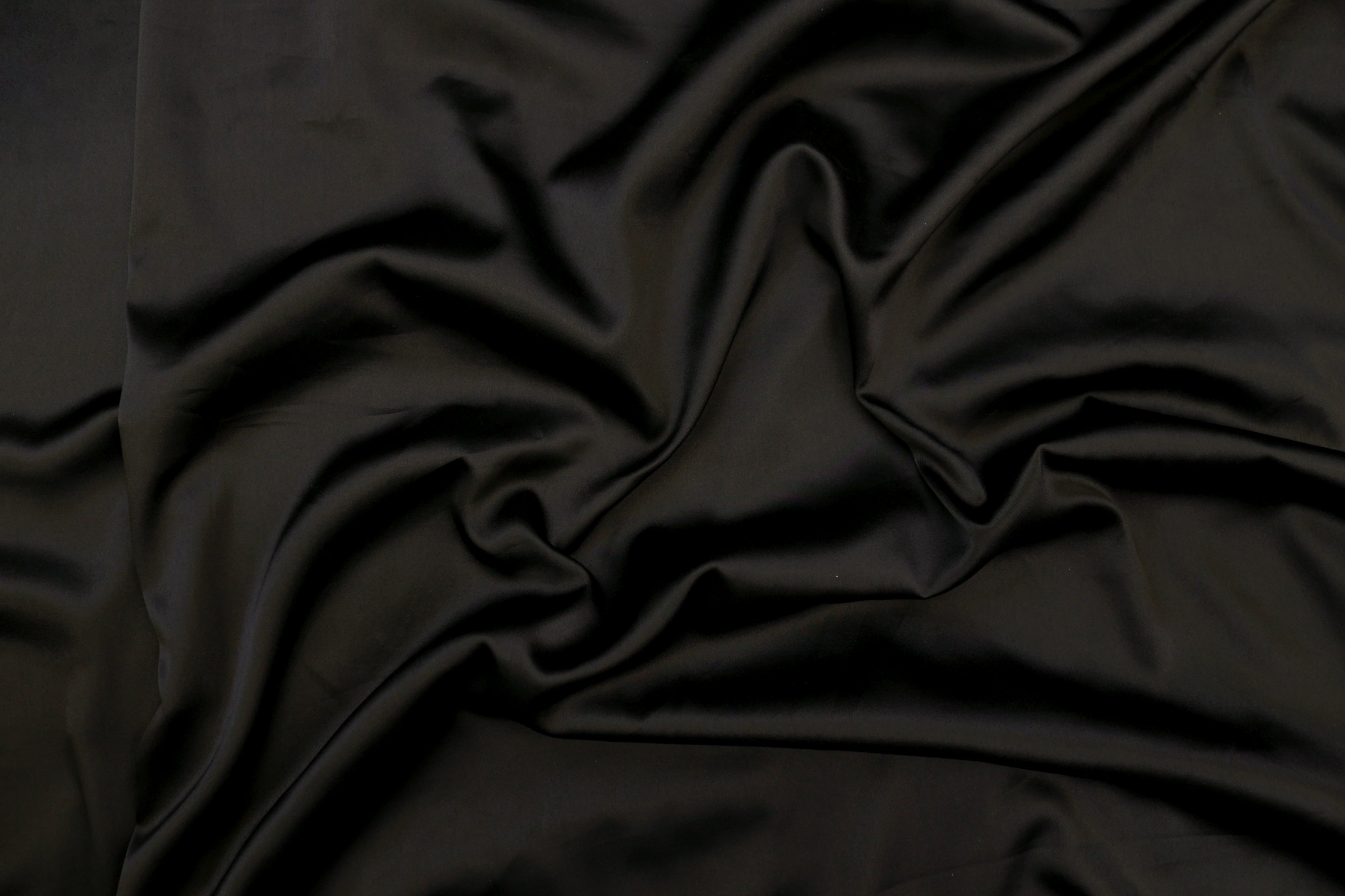 Black colored royal satin